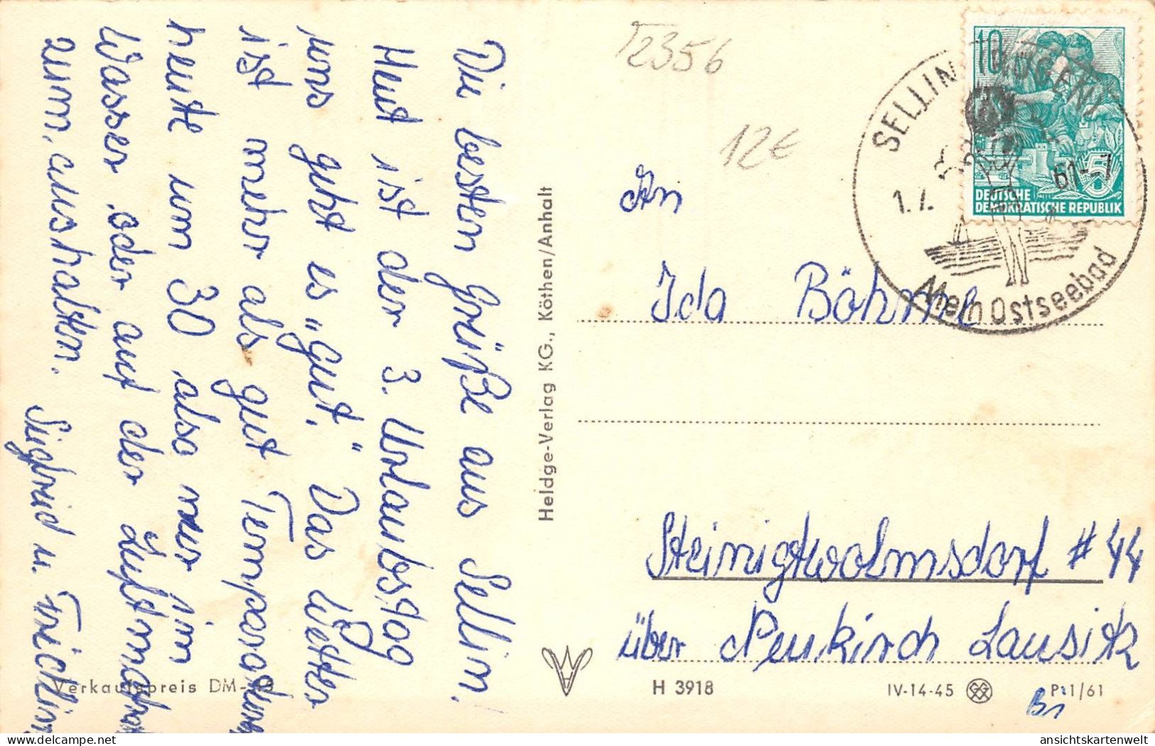 Sellin Auf Rügen Freilichtbühne Gl1961 #172.191 - Other & Unclassified
