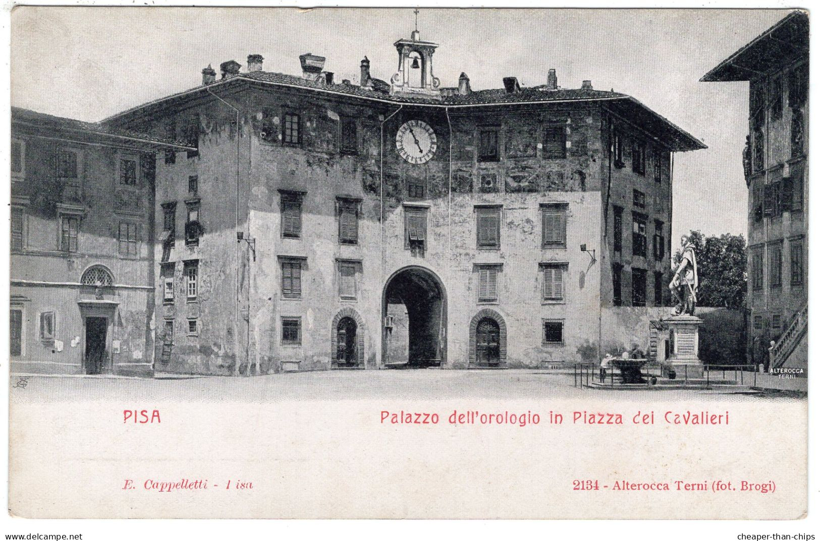 PISA - Palazzo Dell'orologio In Piazza Dei Cavalleri - Retro Indiviso - Alterocca 2134 (fot. Brogi) - Pisa