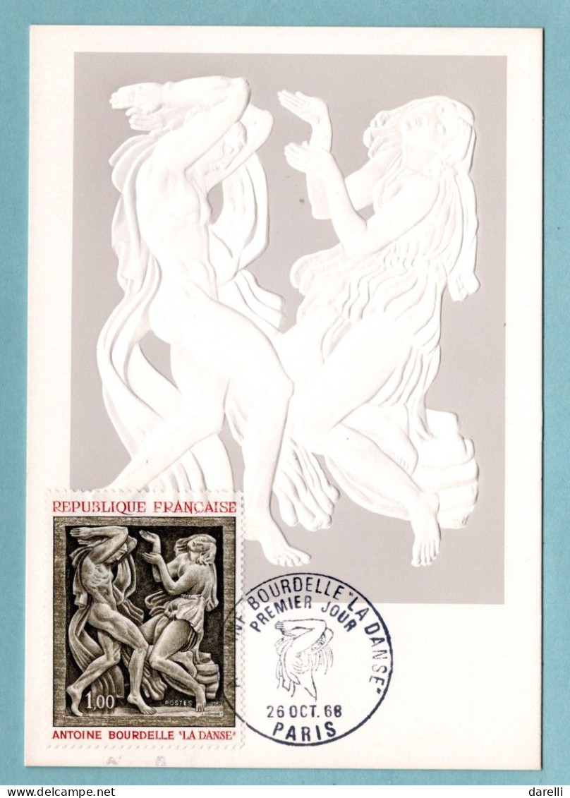 Carte Maximum 1968 - Antoine Bourdelle - La Danse - YT 1569 - 75 Paris - 1960-1969