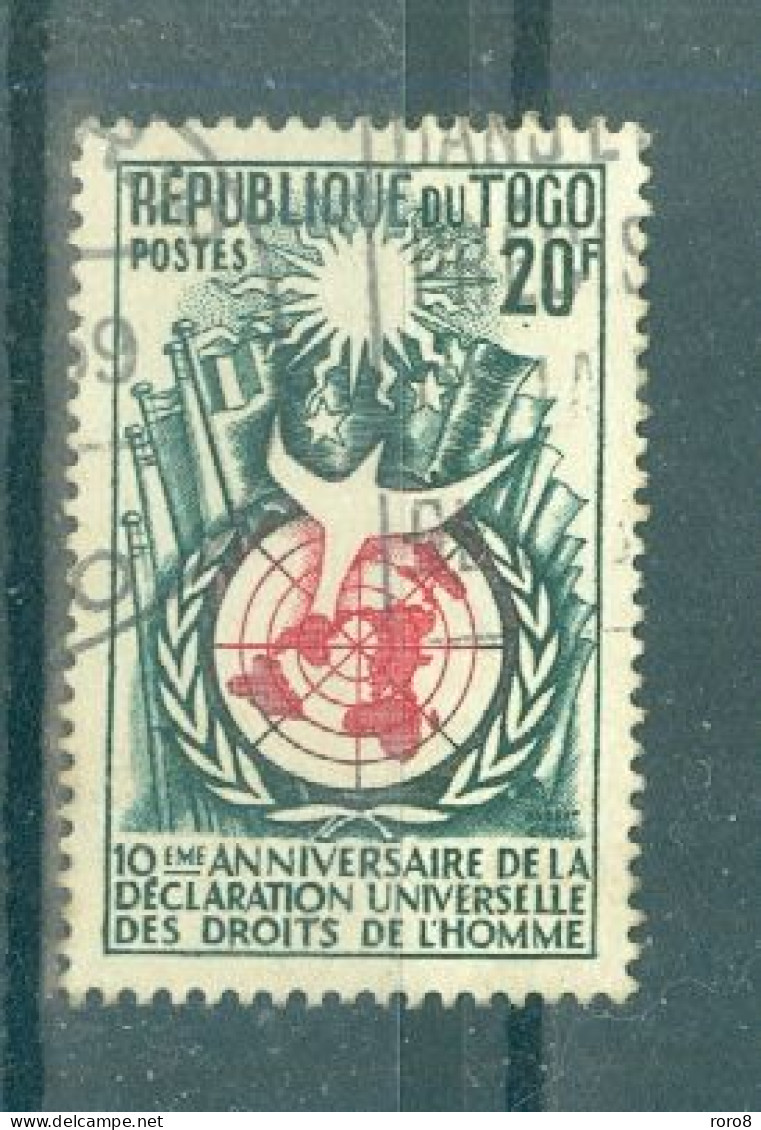 REPUBLIQUE DU TOGO - N°275 Oblitéré - 10° Anniversaire De La Déclaration Universelle Des Droits De L'Homme. - Togo (1960-...)