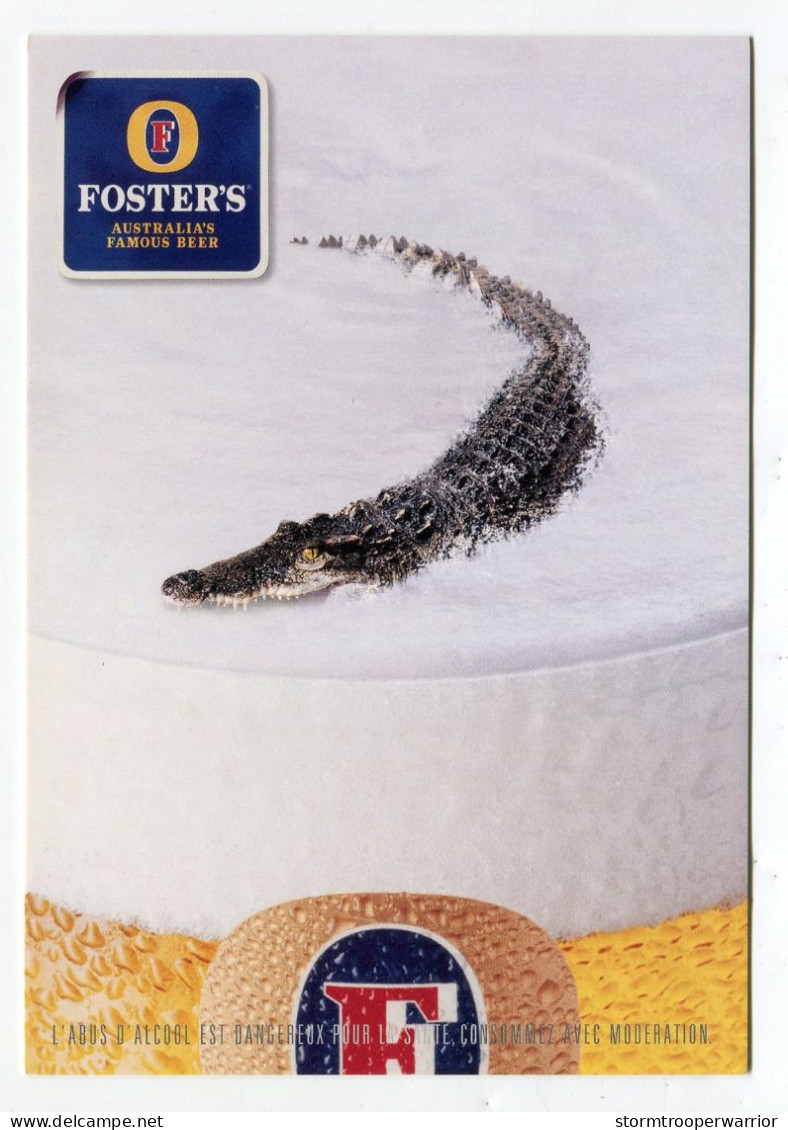 Bière Foster's Crocodile Verre Mousse - Werbepostkarten