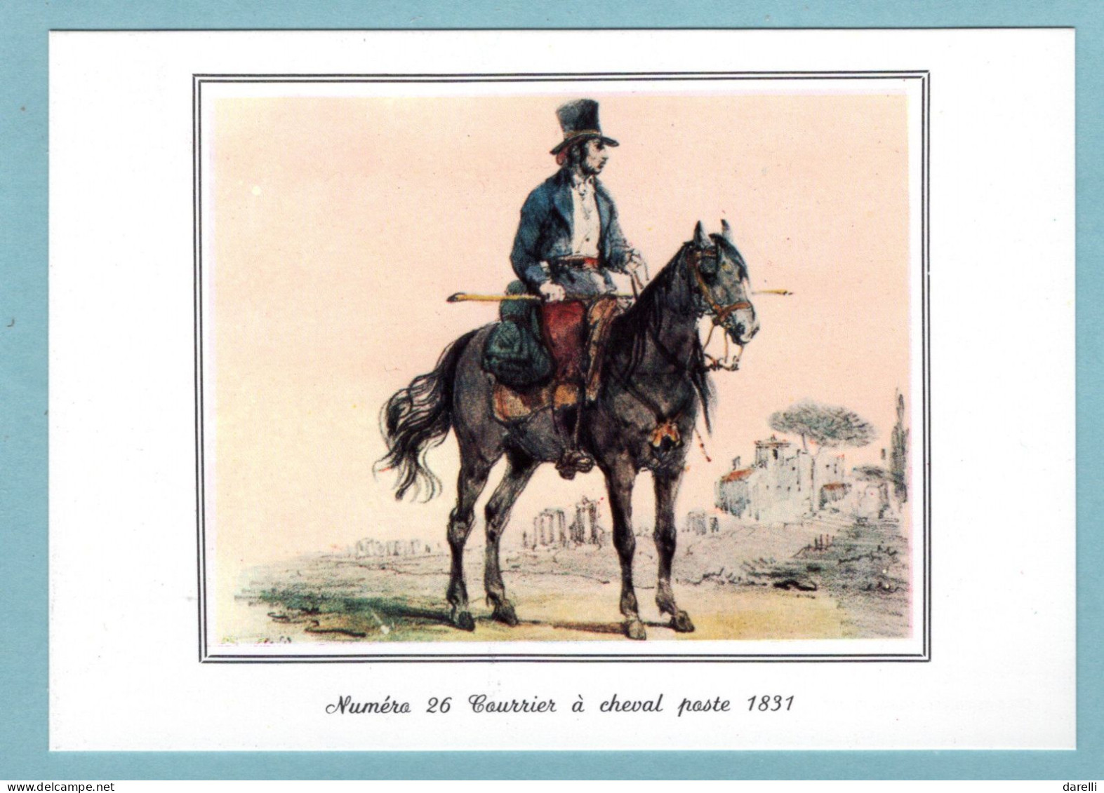 CP - N° 26 - Courrier à Cheval Poste 1831 - Musée Postal - Postal Services