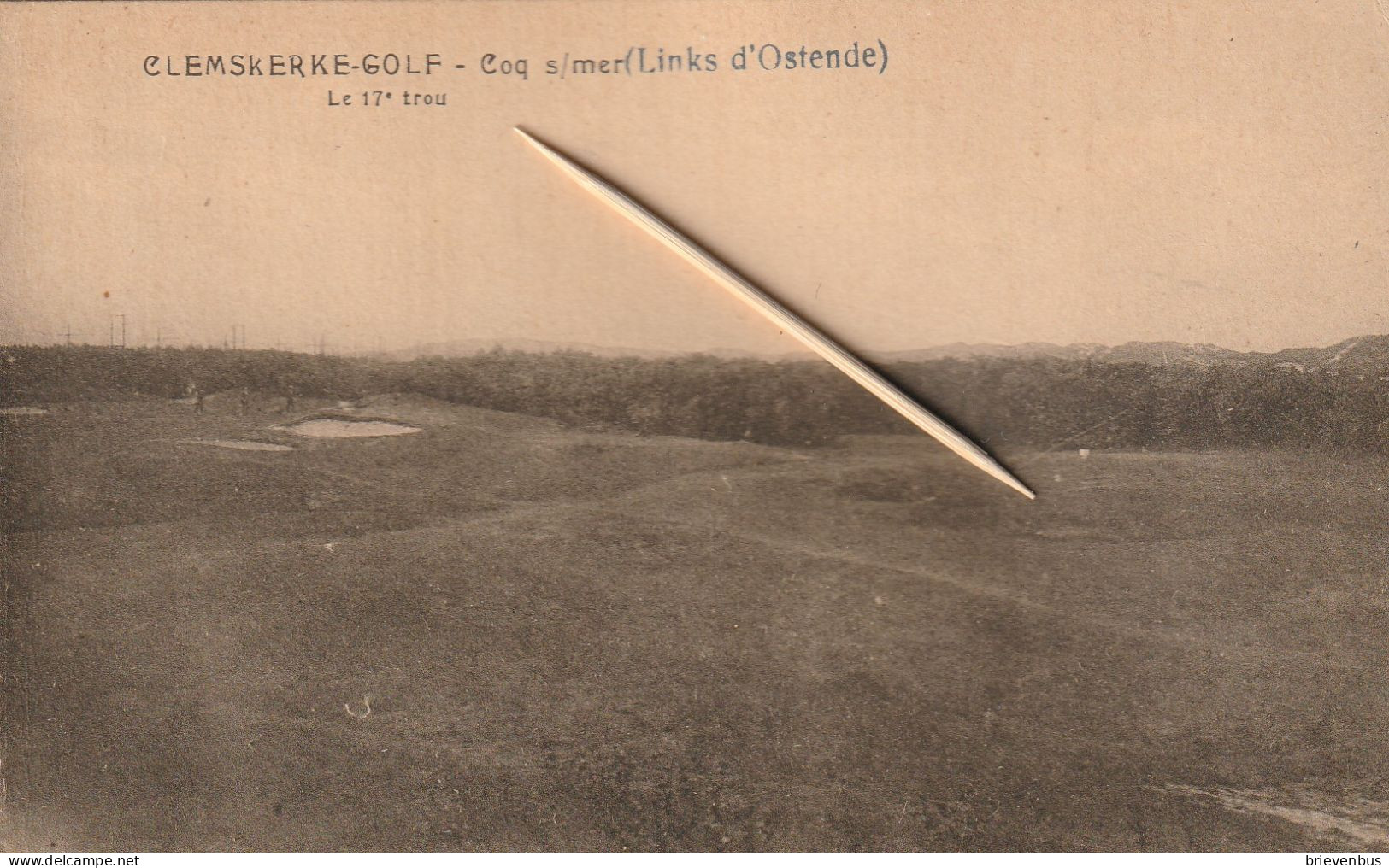 Clemskerke-Golf-Coq Sur Mer De Haan, (Links Ostende), 2 Scans - De Haan
