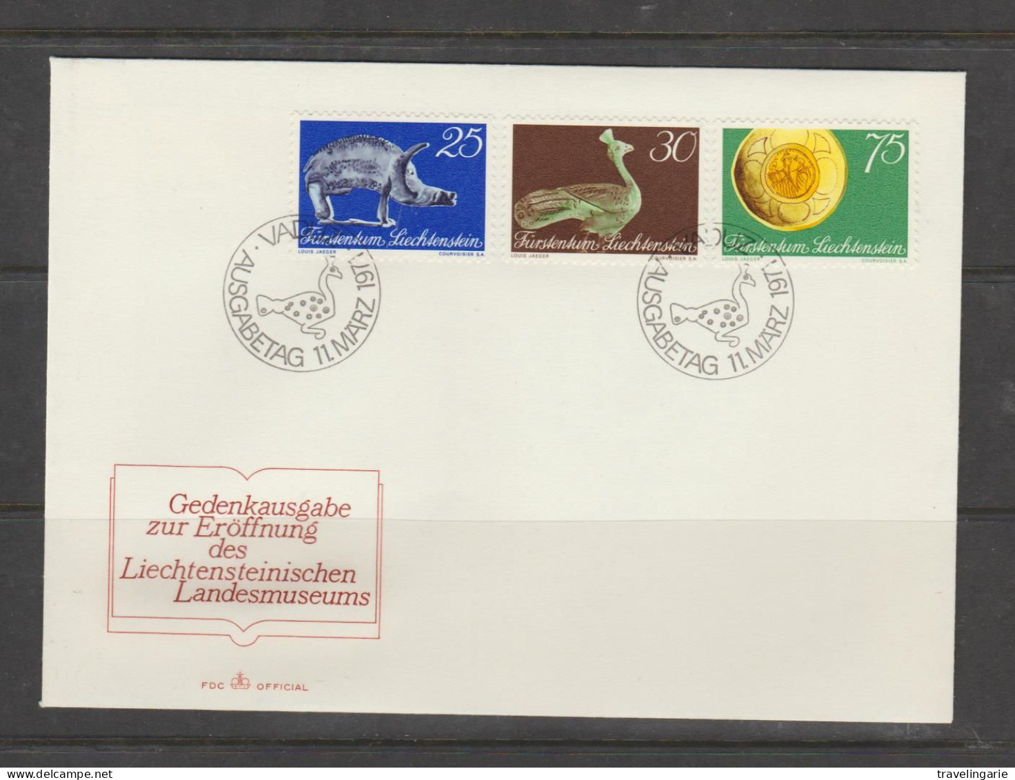 Liechtenstein 1971 Opening National Museum Vaduz FDC ** MNH - FDC