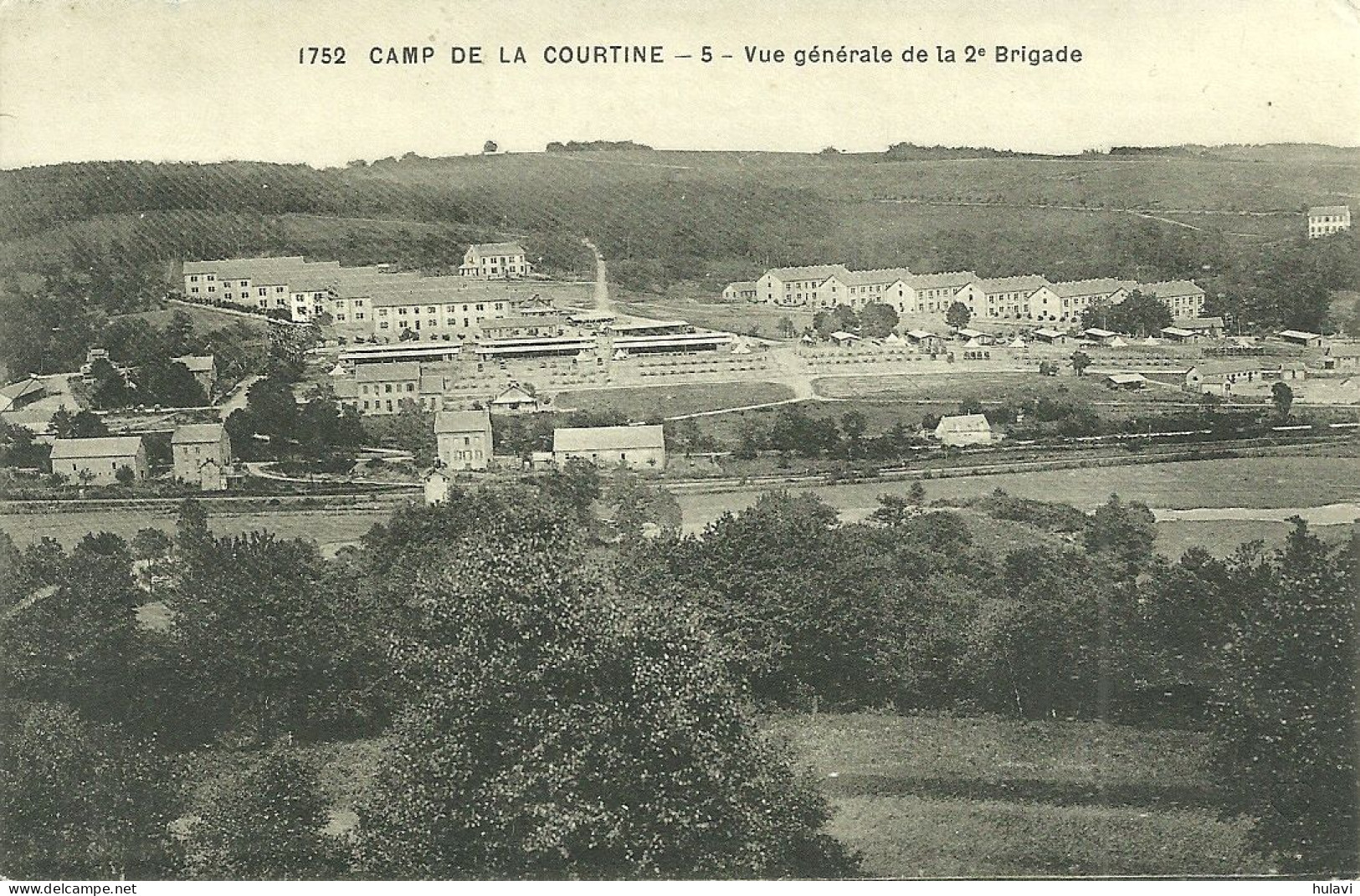23  CAMP DE LA COURTINE - 5 - VUE GENERALE DE LA 2° BRIGADE (ref 7422) - La Courtine