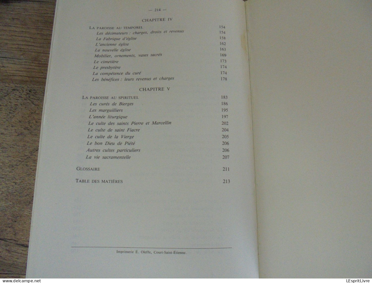 BIERGES Esquisses Historiques J L Moreau Régionalisme Brabant Wallon Dyle Paroisse Seigneurie Calamités Eglise Histoire