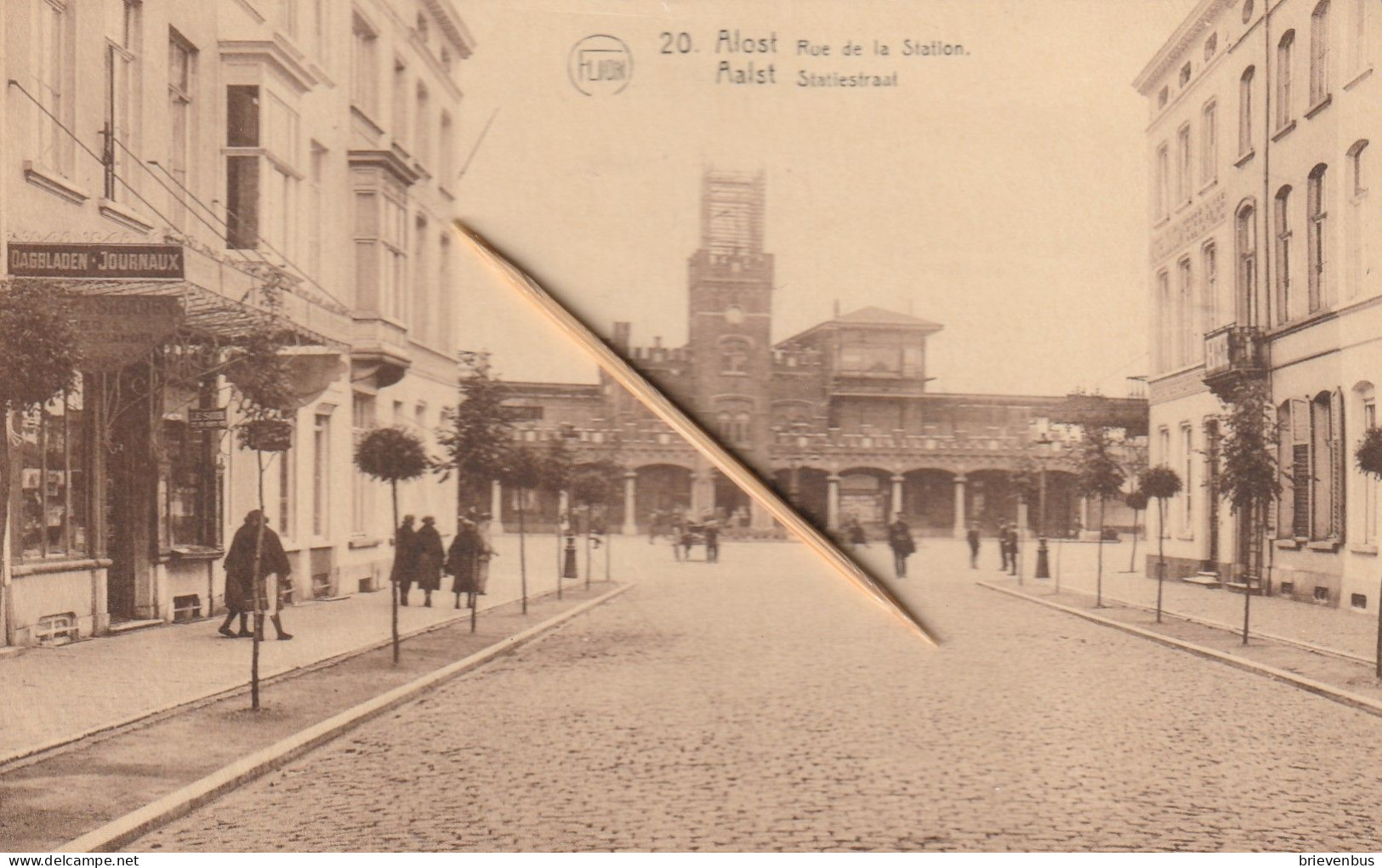 Aalst, Alost, Rue De Station, 2 Scans - Aalst