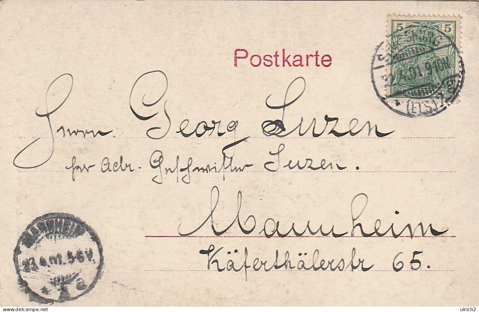 AK Strassburg - Altes Haus - 1901 (69591) - Elsass