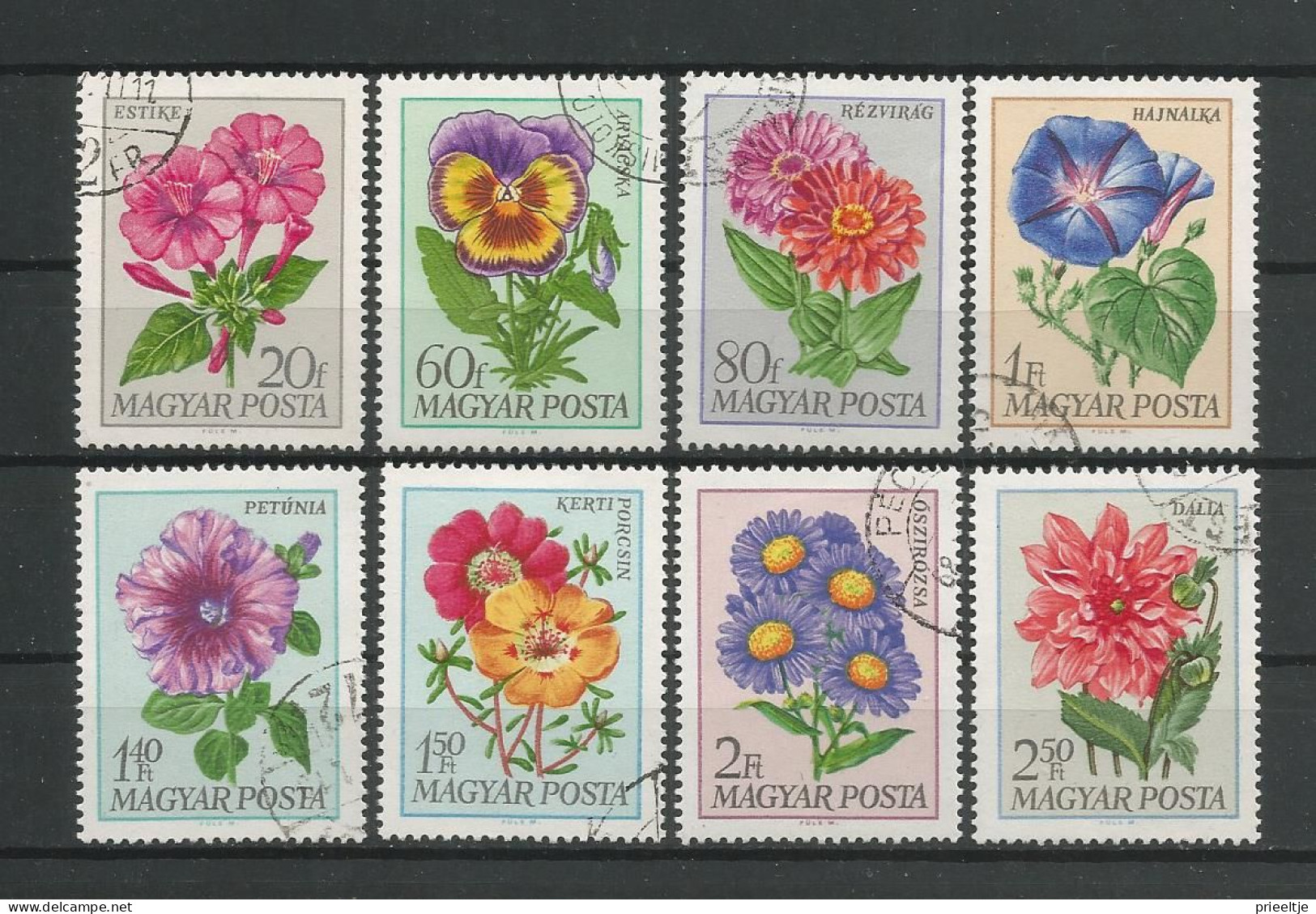 Hungary 1968 Flowers Y.T. 1993/2000 (0) - Used Stamps