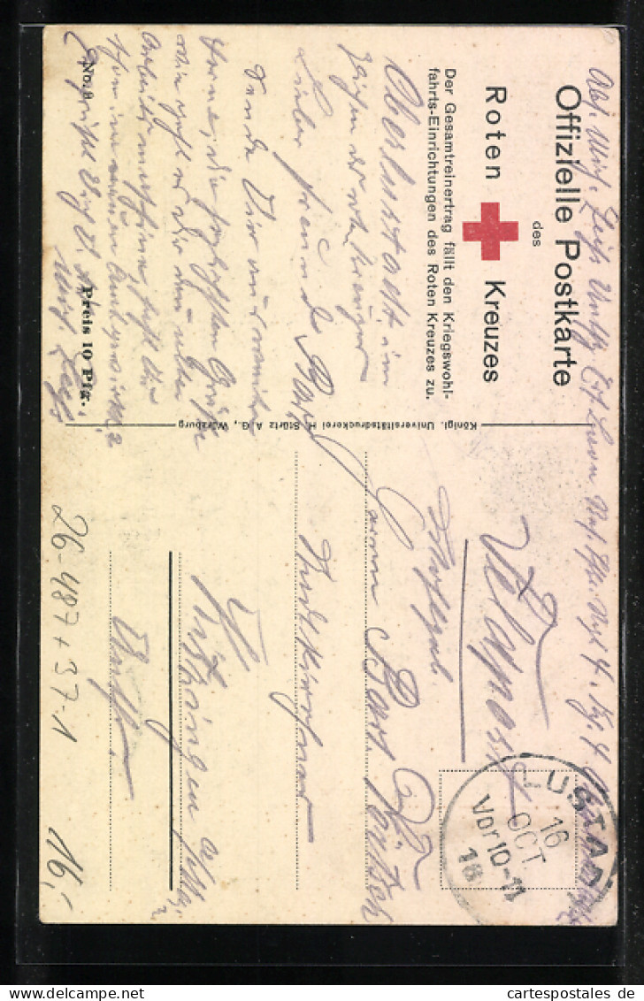 AK Ritter Mit Stab, Rotes Kreuz, 1914-16  - Red Cross