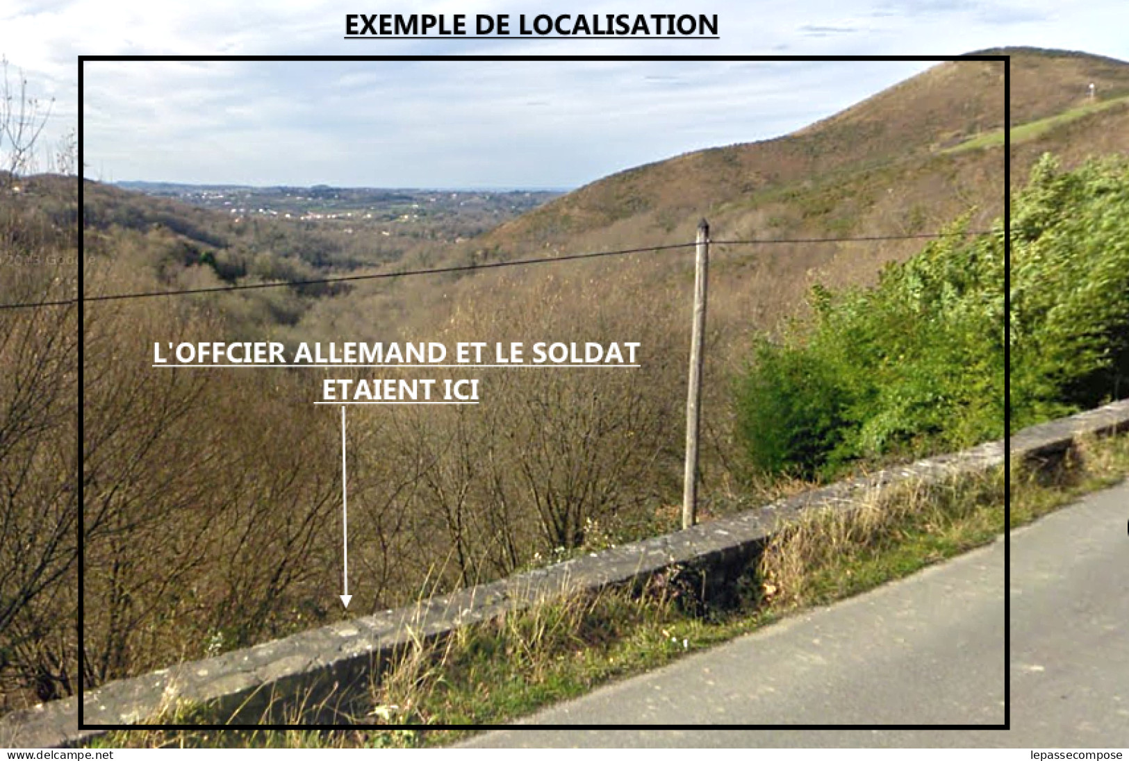 ASCAIN - SARE - LA RHUNE - OFFICIER ALLEMAND ET SOLDAT- ROUTE SAINT IGNACE DÉPARTEMENTALE 4 - CHEMIN DE TERMINEN MUGA - Guerre, Militaire