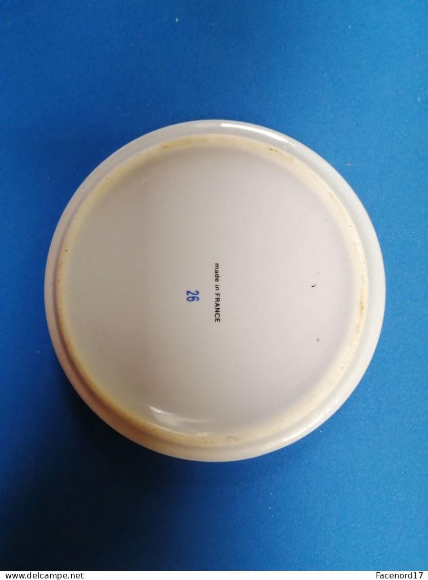 Soucoupe Cendrier Vide Poche Cognac Tiffon Porcelaine Made In France Diam 105mm - Other & Unclassified