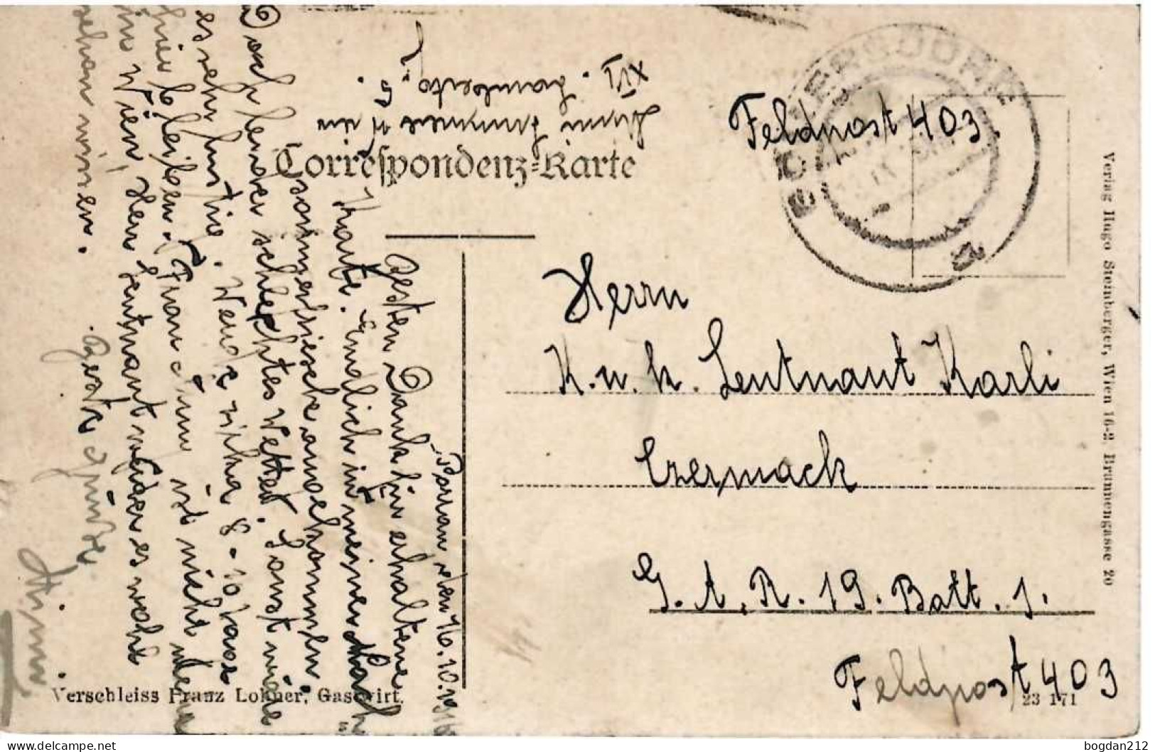 1916 - PORRAU  Gem GOLLESDORF , Gute Zustand, 2 Scan - Hollabrunn