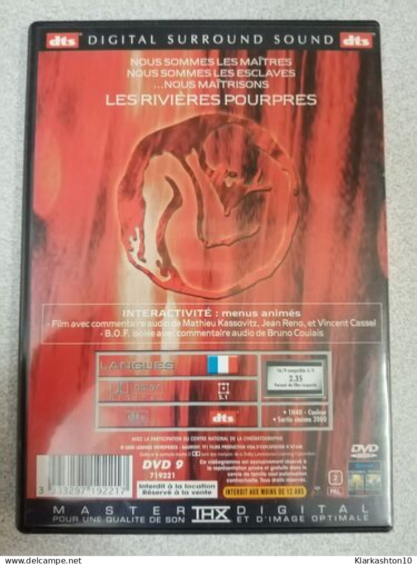 Dvd - Les Rivieres Pourpres - Sonstige & Ohne Zuordnung