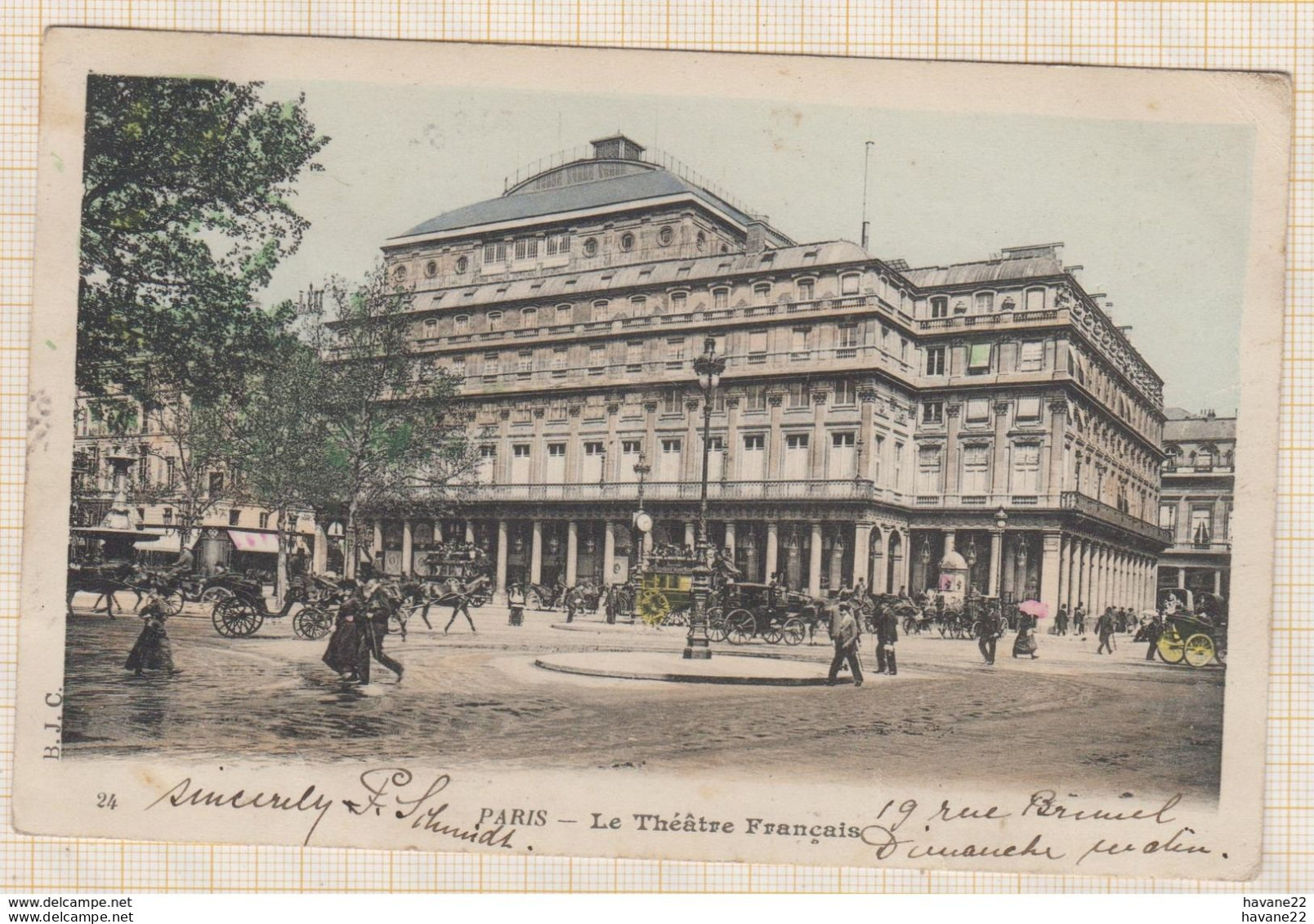 8AK4061 PARIS LE THEATRE FRANCAIS 2 SCANS - Other Monuments