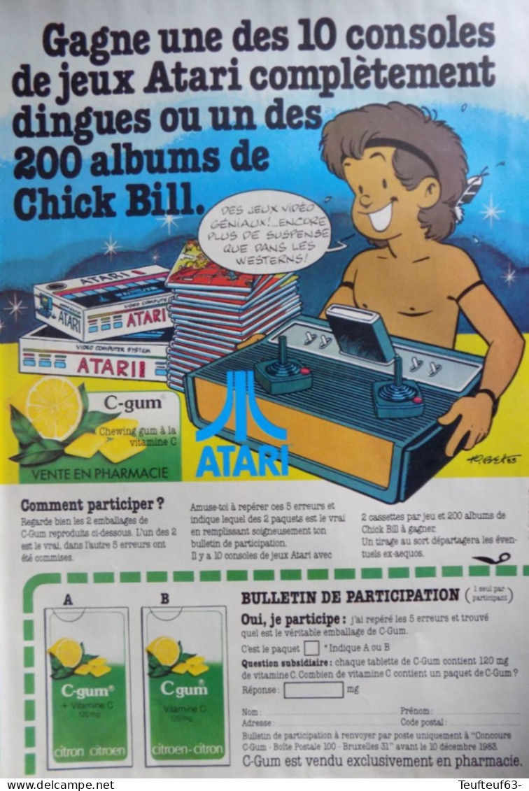 Publicité De Presse ; Console Atari - Ill. Tibet - Reclame