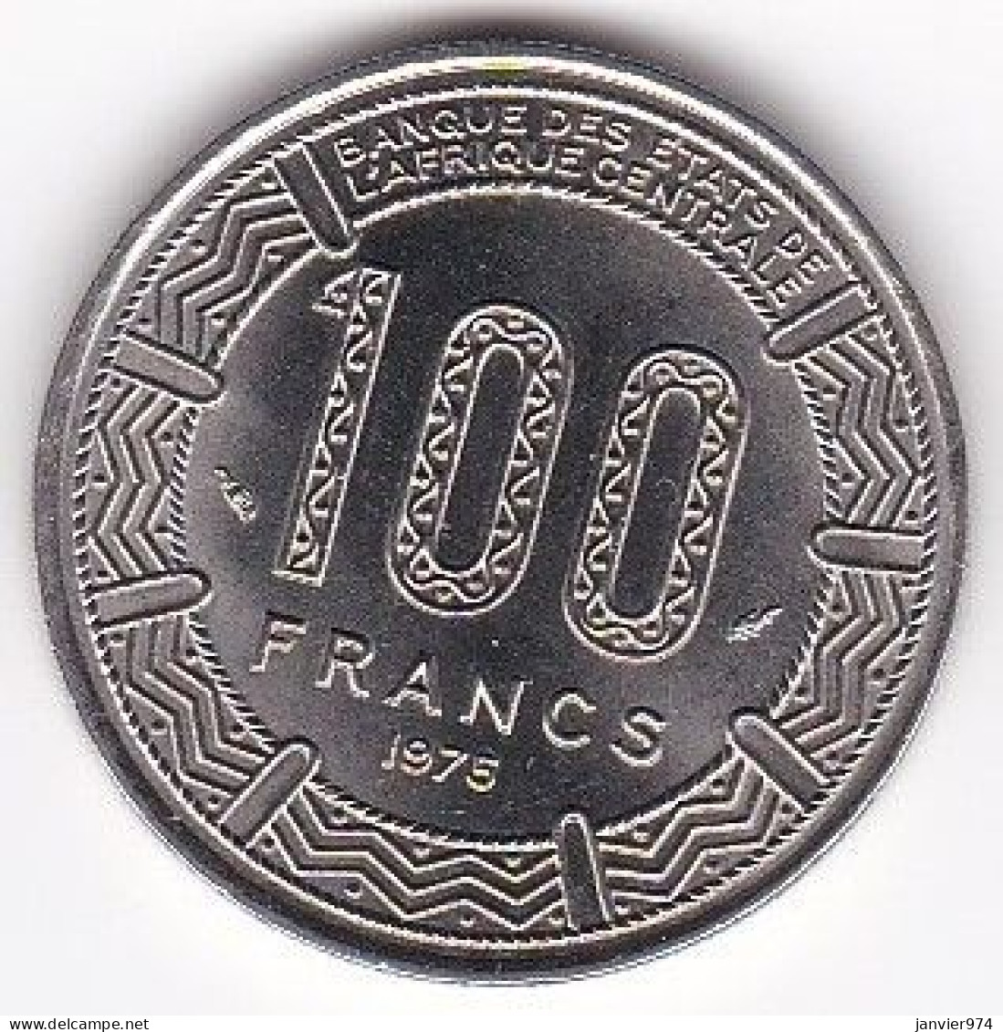 CAMEROUN – CAMEROON . 100 Francs 1975 , En Nickel . KM# 17, UNC - NEUVE - Kameroen