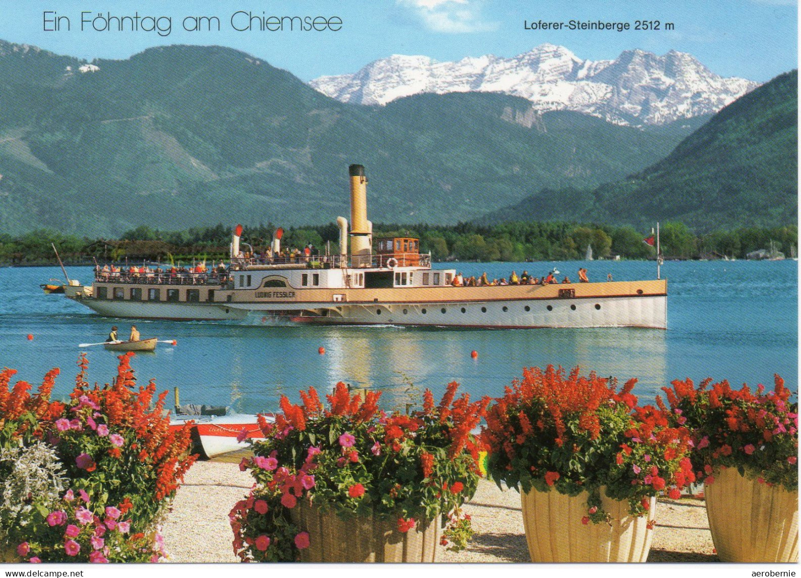 Chiemsee Mit Raddampfer LUDWIG FESSLER - Steamers