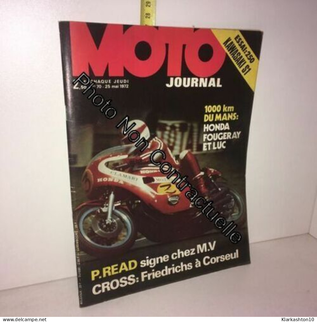 Moto Journal N° 70 Du 25/05/1972 - Sin Clasificación