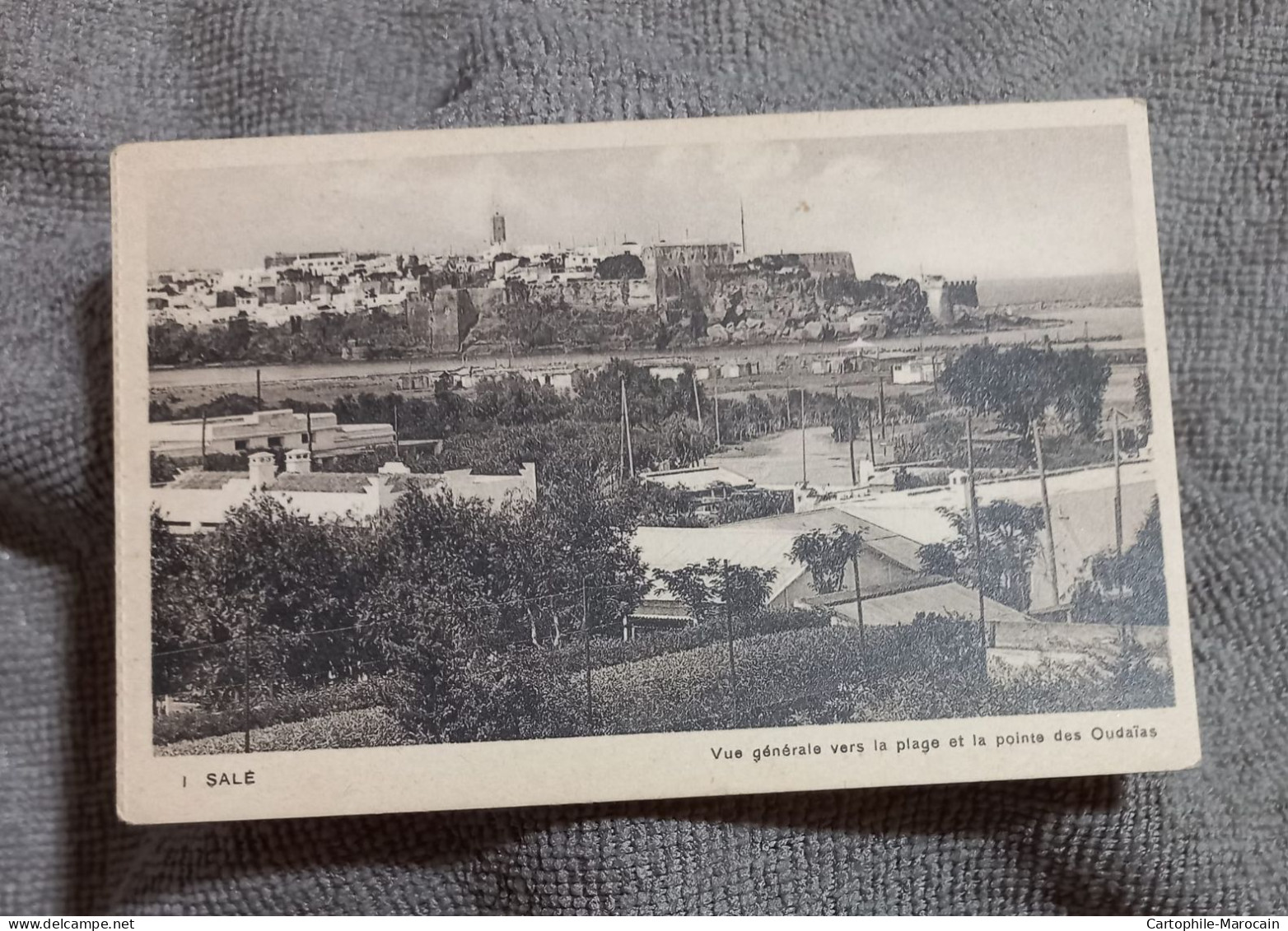 *B-Dlc-11* - Cp01 - SALÉ : Vue Générale Vers La Plage Et La Pointe Des Oudaïas - RARE CLICHÉ - - Rabat