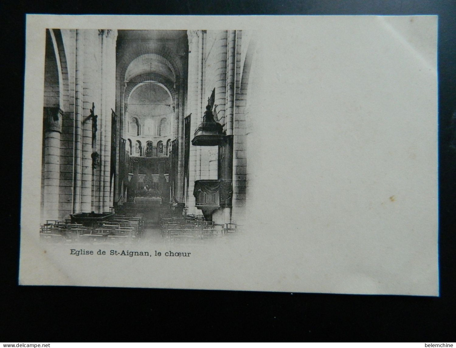 CARTE PRECURSEUR 1900              EGLISE DE ST AIGNANT                    LE CHOEUR - Saint Aignan