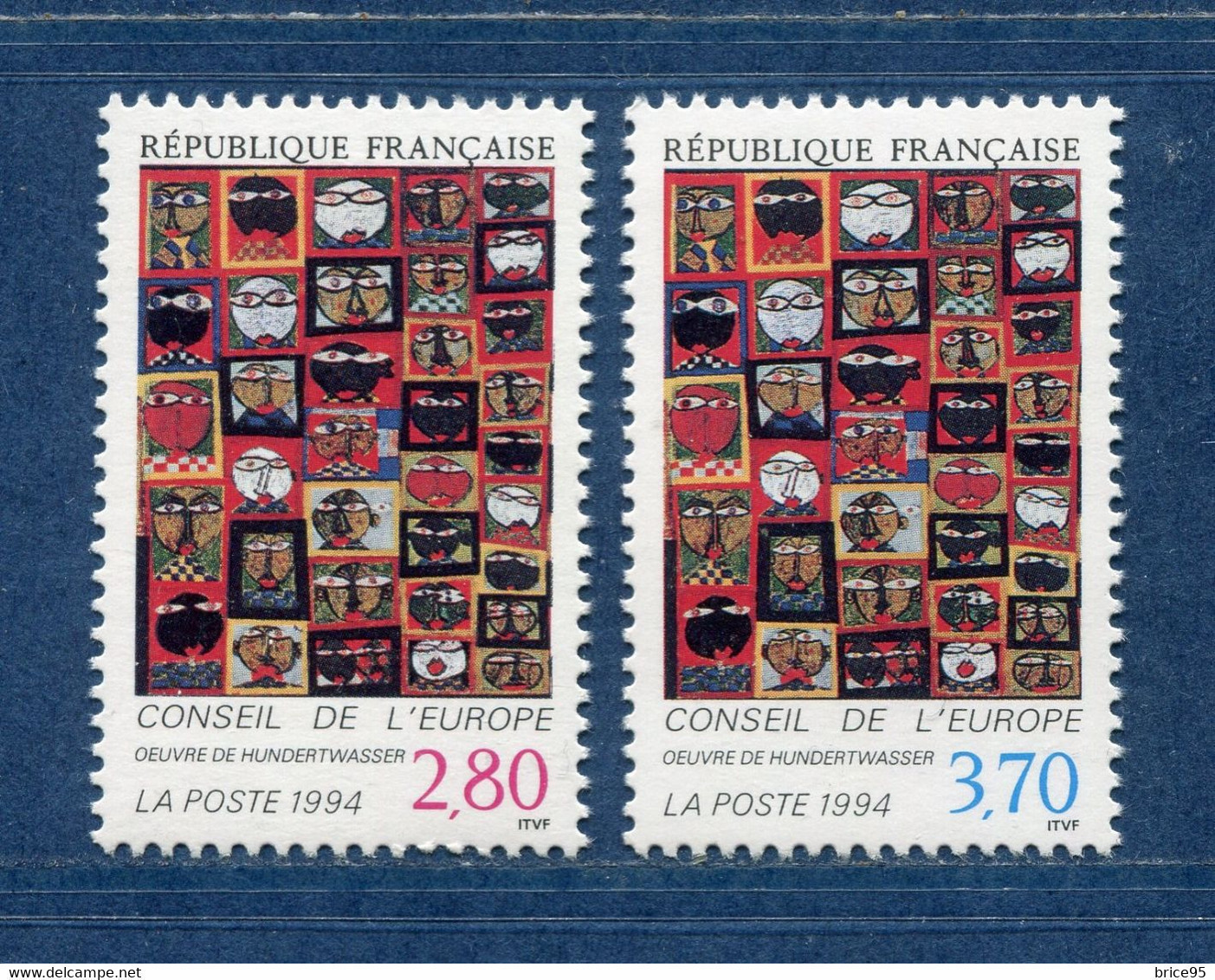 France - YT Service Nº 112 Et 113 ** - Neuf Sans Charnière - 1994 - Mint/Hinged