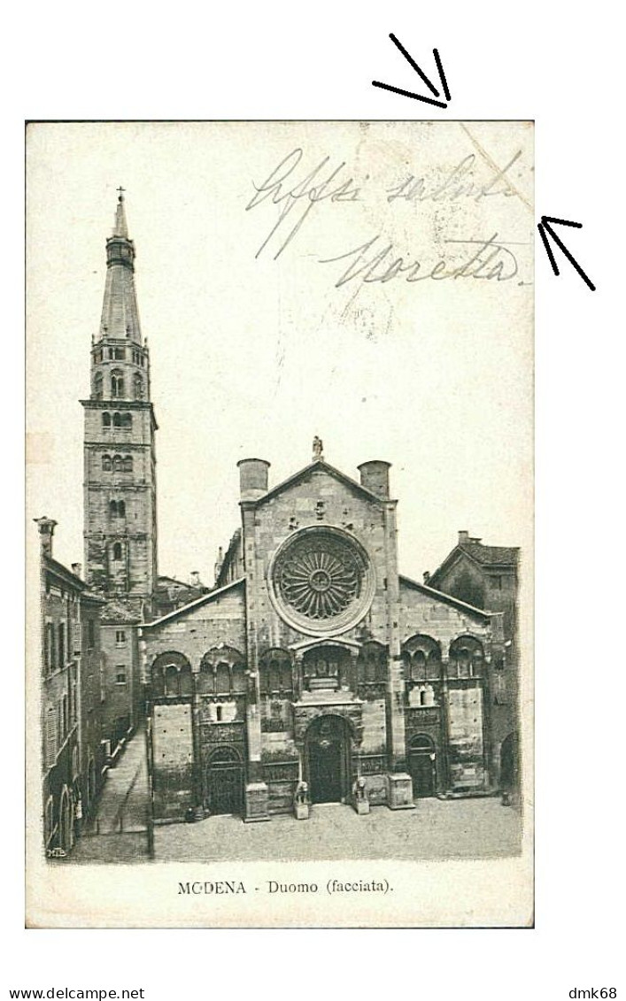 MODENA - DUOMO - FACCIATA - SPEDITA - 1900s (20846) - Modena