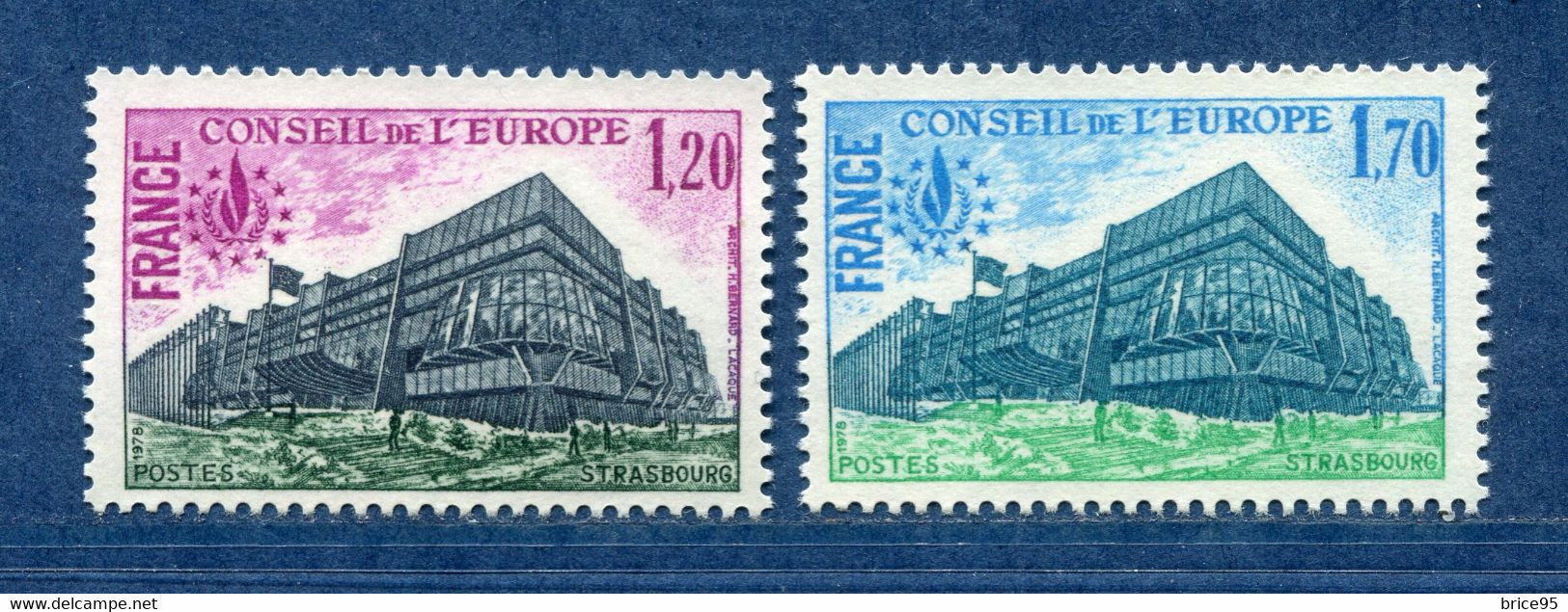 France - YT Service Nº 58 Et 59 ** - Neuf Sans Charnière - 1978 - Mint/Hinged