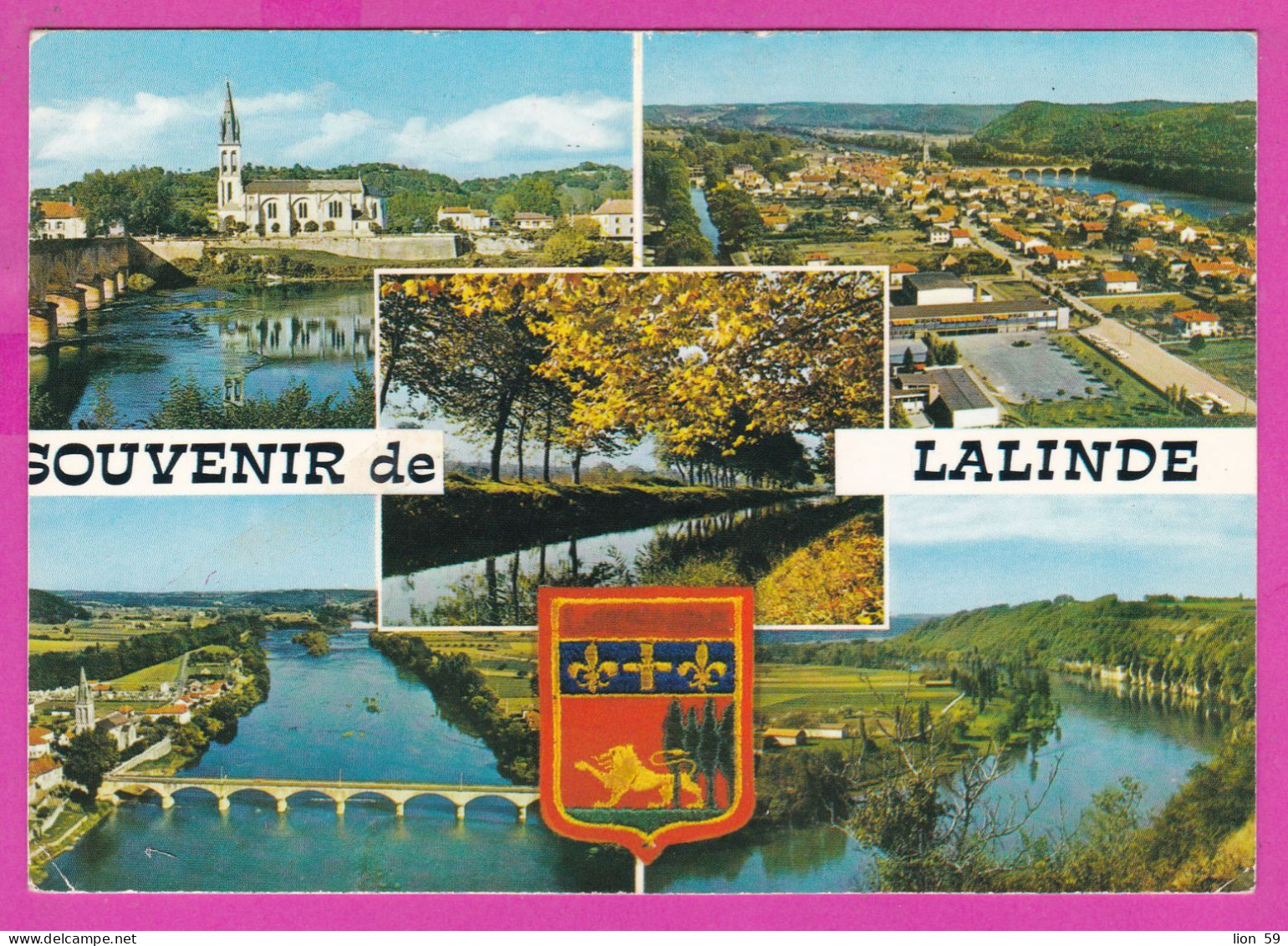 294237 / France - Souvenir De LALINDE PC 1989 USED 2.20 Fr. Liberty Of Gandon Flamme Son Chateau Renaissance  Azay - 1982-1990 Vrijheid Van Gandon