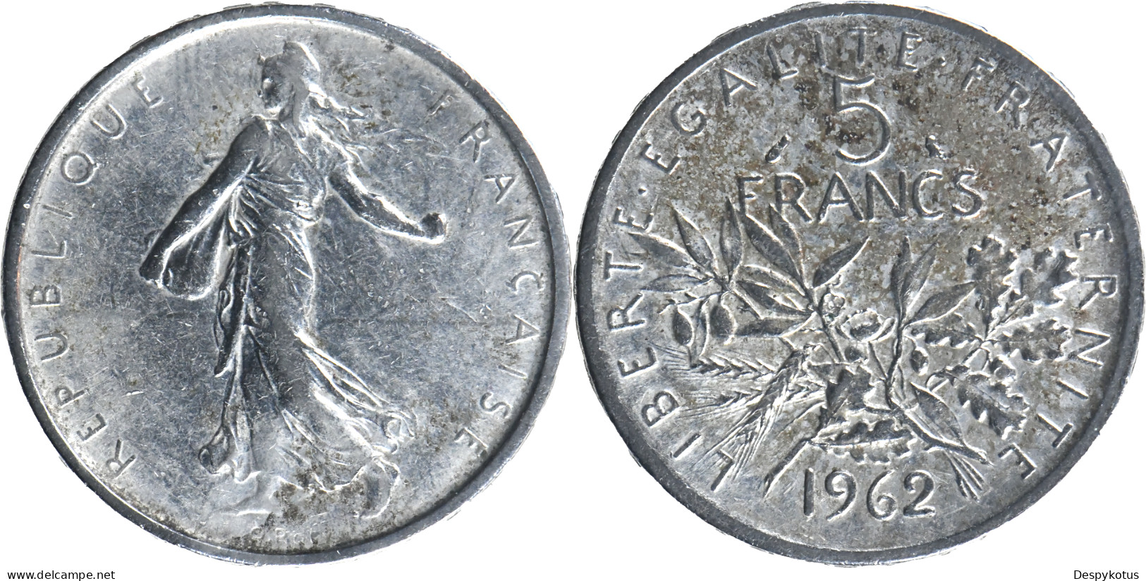 FRANCE - 1962 - 5 Francs Semeuse - 9.50 Euros D'argent (2024) - 20-007 - 5 Francs