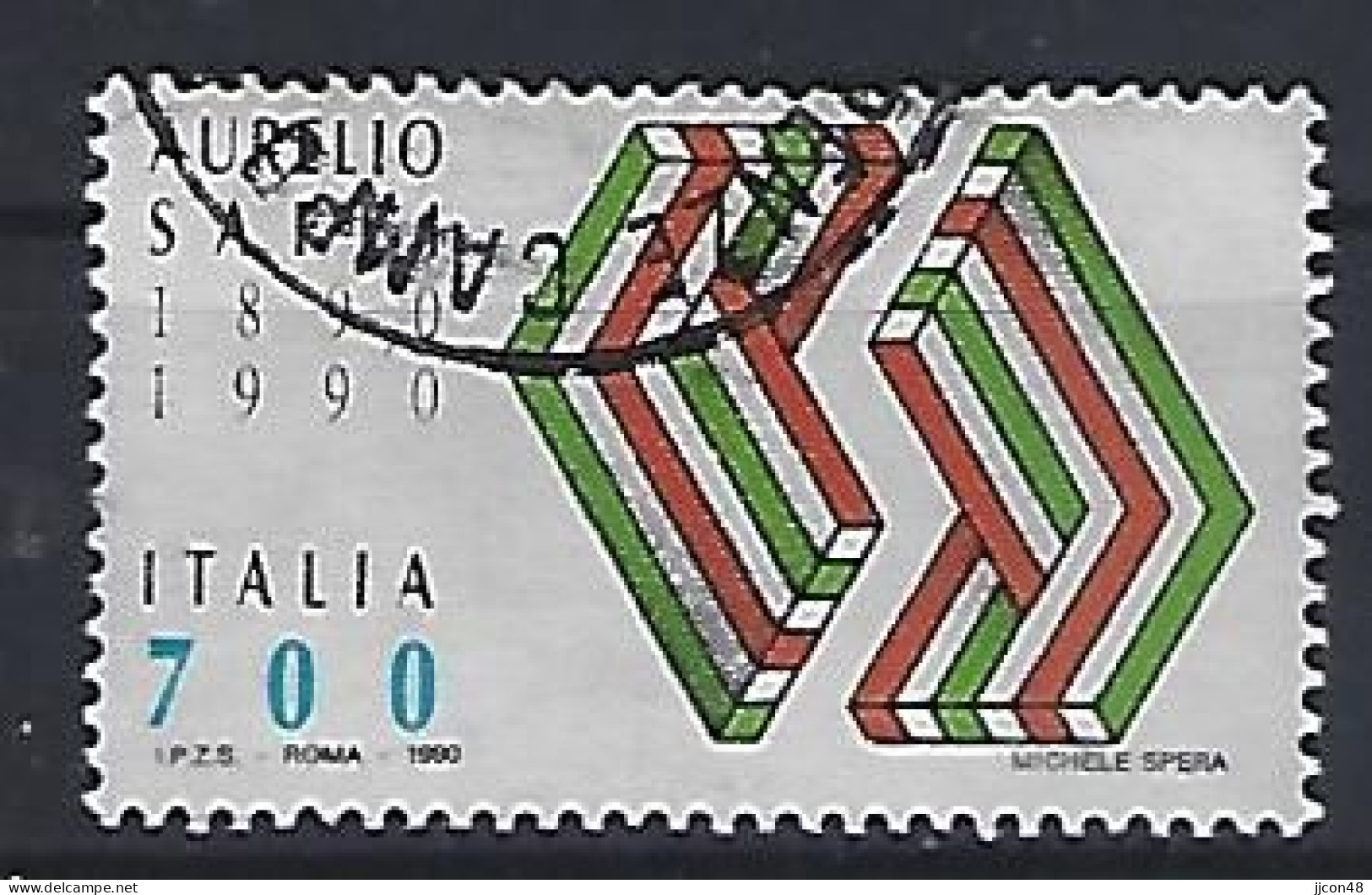 Italy 1990  Aurelio Saffi  (o) Mi.2146 - 1981-90: Used