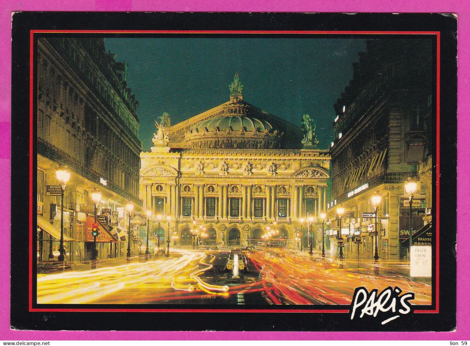 294238 / France - Paris - Opera Nacht Night Nuit PC 1990 Paris Jeane D'Arc USED 3.20 Fr. Liberty Of Gandon - 1982-1990 Vrijheid Van Gandon