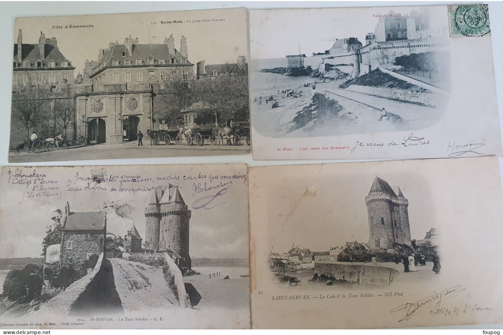 LOT 41 CARTES ILLE ET VILAINE ROTHENEUF ST COULOMB ST ANDRE HEBERTOT ST MALO VITRE ST SERVAN