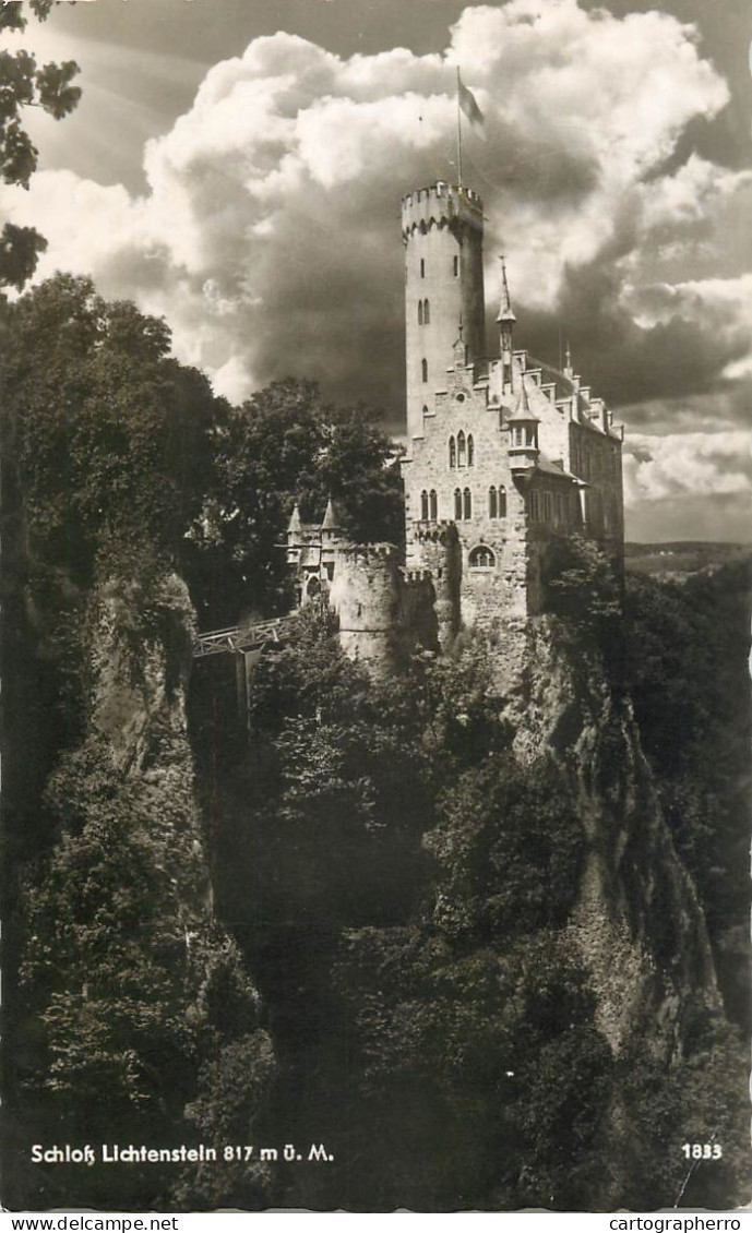 Postcard Germany Schloss Lichtenstein - Autres & Non Classés