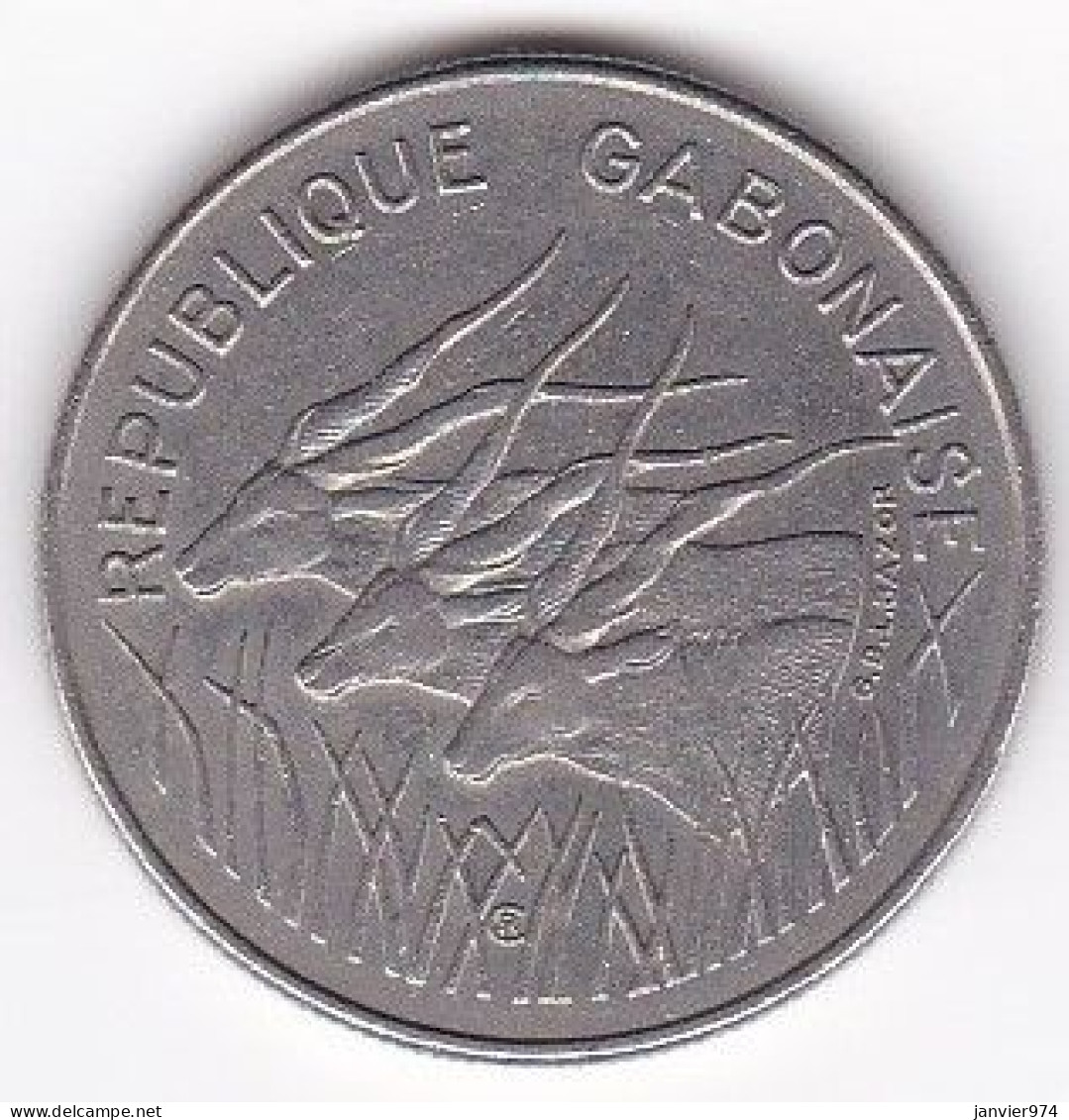 République Gabonaise. 100 Francs 1972, En Nickel . KM# 12 - Gabon