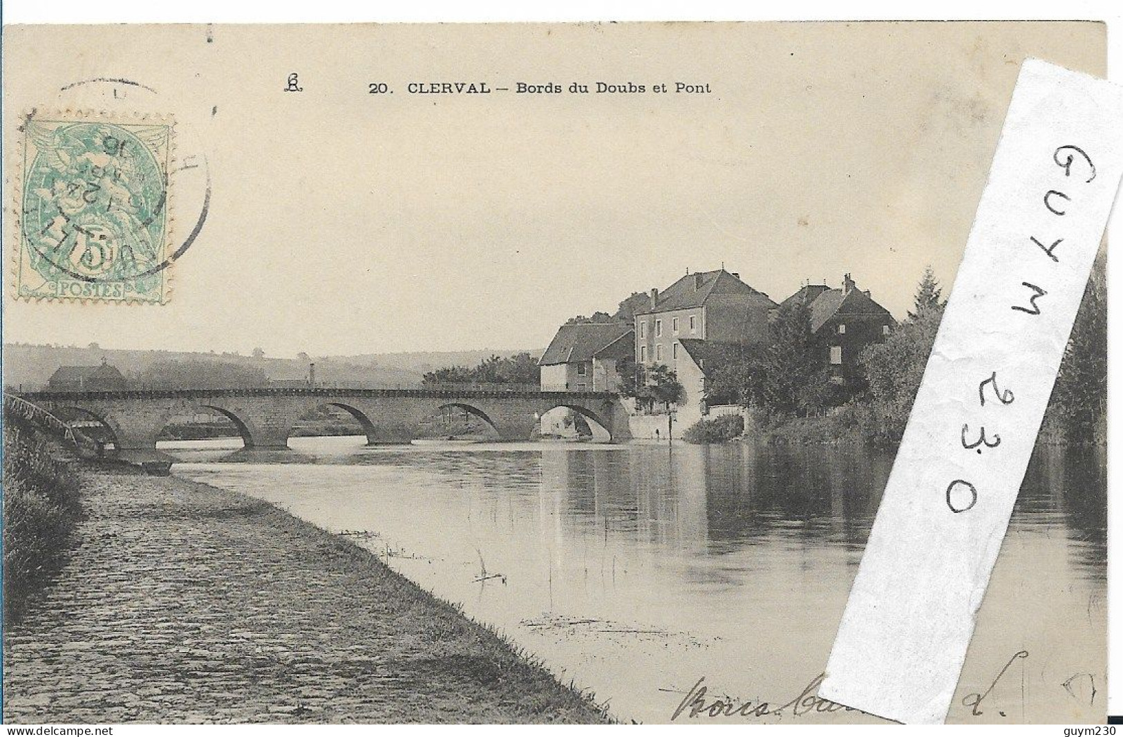 CLERVAL  Bords Du Doubs Et Pont ( Pionnière) - Other & Unclassified
