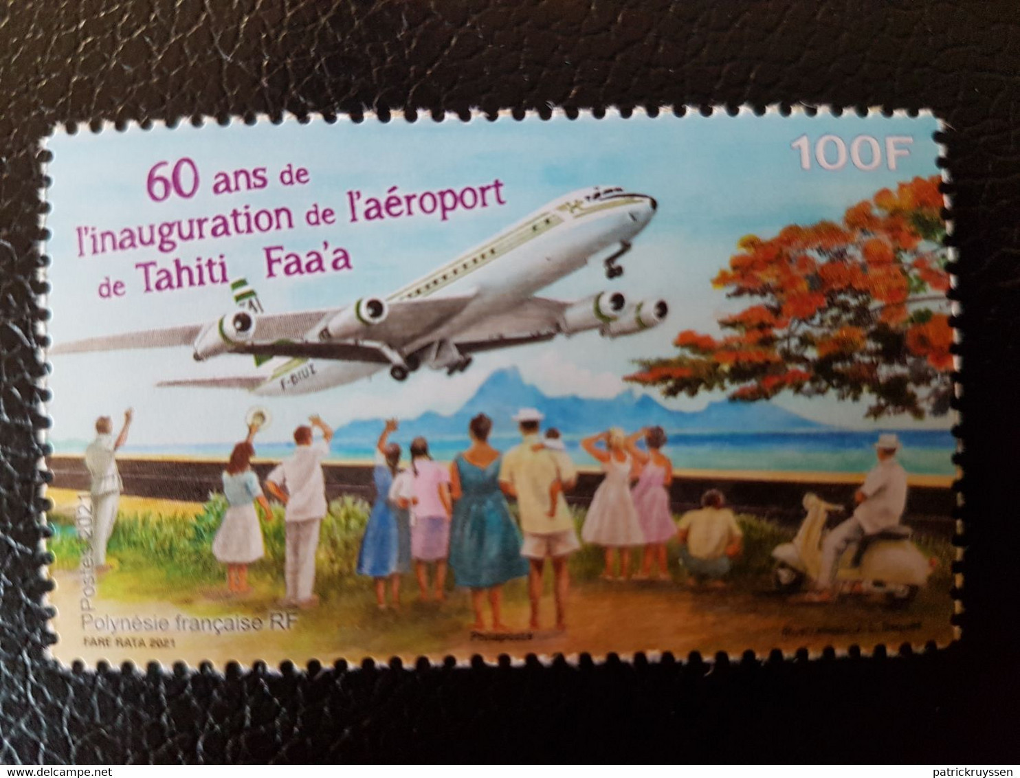 Polynesia 2021 Polynesie 60 Ann AIRPORT Aeroport  Tahiti Faa'a Avion 1v Mnh - Unused Stamps