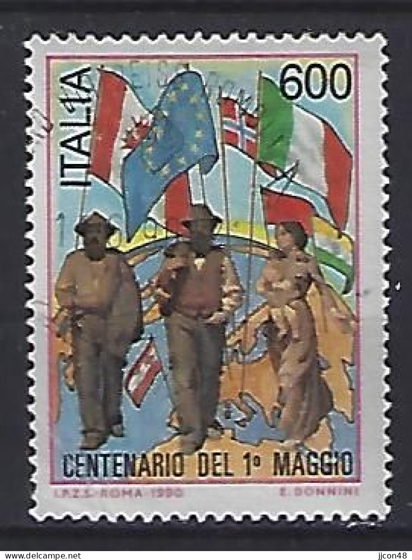 Italy 1990  100 Jahre Tag Der Arbeit  (o) Mi.2148 - 1981-90: Used