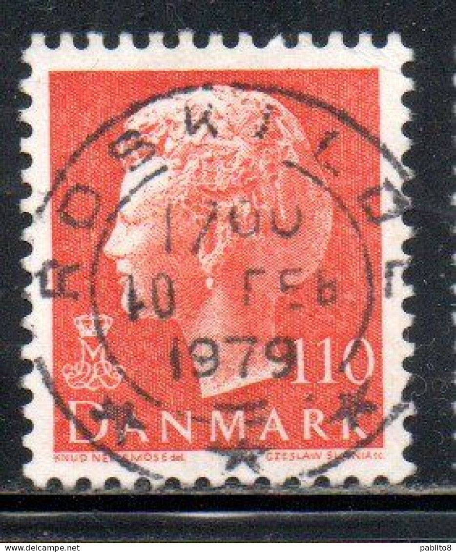 DANEMARK DANMARK DENMARK DANIMARCA 1974 1981 1978 QUEEN MARGRETHE 110o USED USATO OBLITERE' - Gebraucht