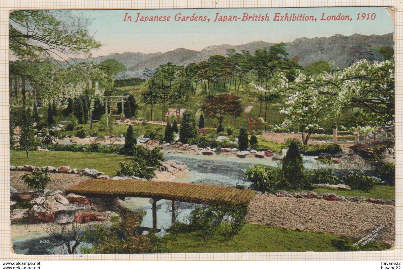 8AK4352 LONDON IN JAPANESE GARDENS JAPAN BRITISH EXHIBITION 1910  SCANS - Sonstige & Ohne Zuordnung