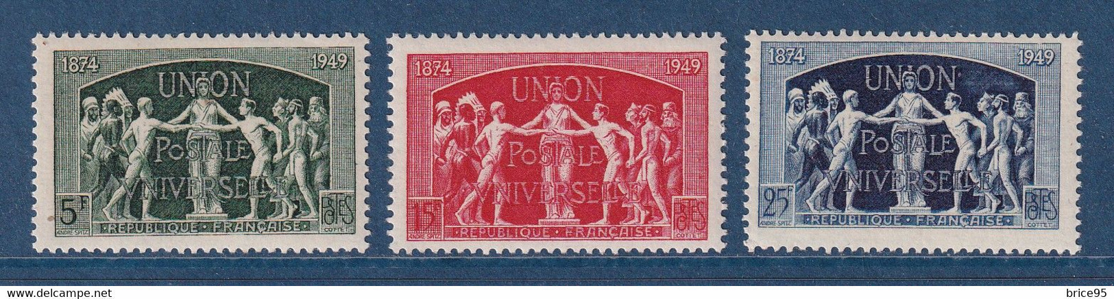 France - YT Nº 850 à 852 ** - Neuf Sans Charnière - 1949 - Unused Stamps