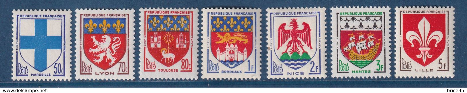 France - YT Nº 1180 à 1186 ** - Neuf Sans Charnière - 1958 - Ungebraucht