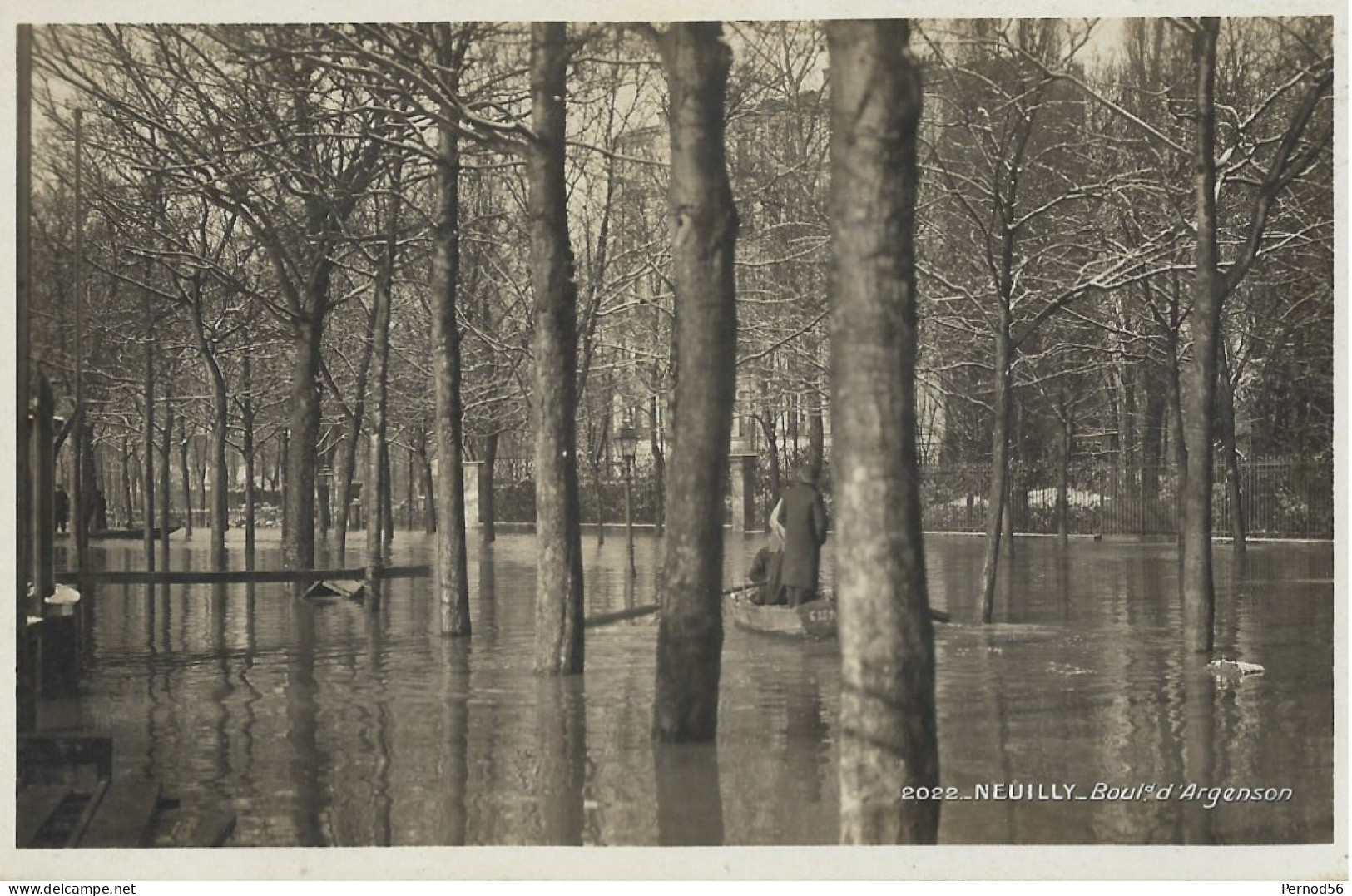 CP 92 Neuilly Innondation 1910 - Neuilly Sur Seine