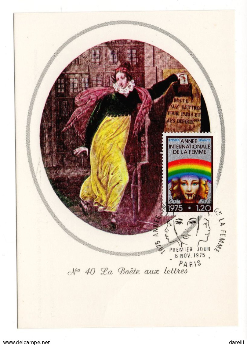 Carte Maximum 1975 - Année De La Femme - YT 1857 - Musée Postal La Boite Aux Lettres - 1970-1979