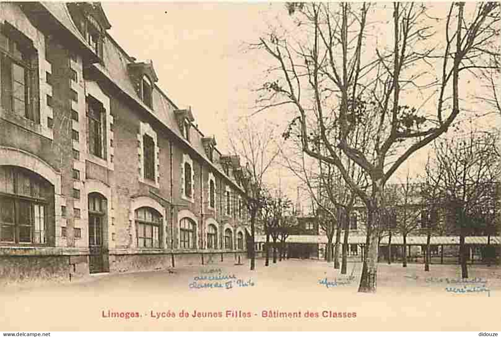 87 - Limoges - Lycée De Jeunes Filles - Batiment Des Classes - CPA - Voir Scans Recto-Verso - Limoges
