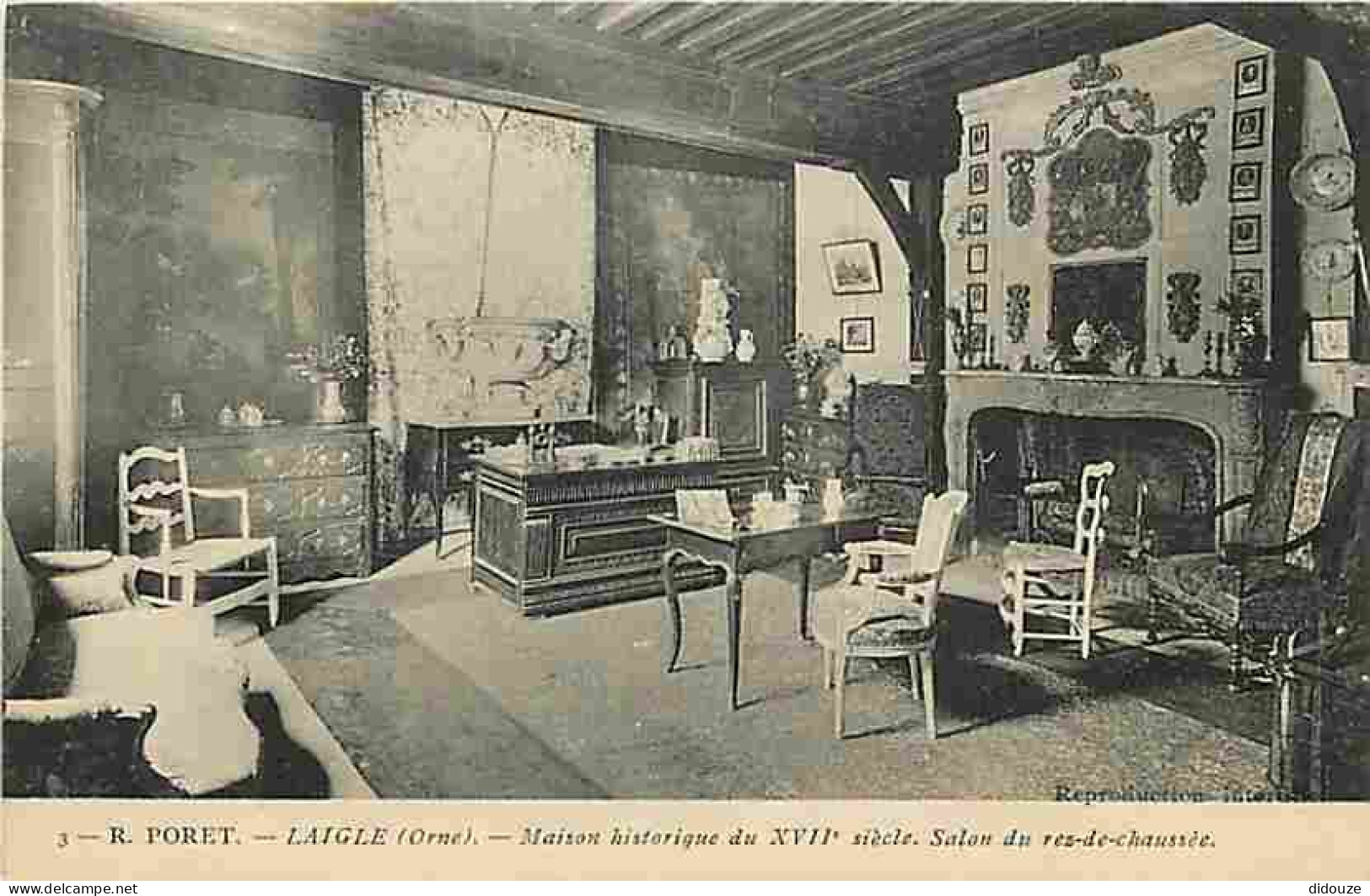 61 - Laigle - Maison Historique Du XVIIe S - Salon Du Rez-de-chaussée - CPA - Voir Scans Recto-Verso - L'Aigle