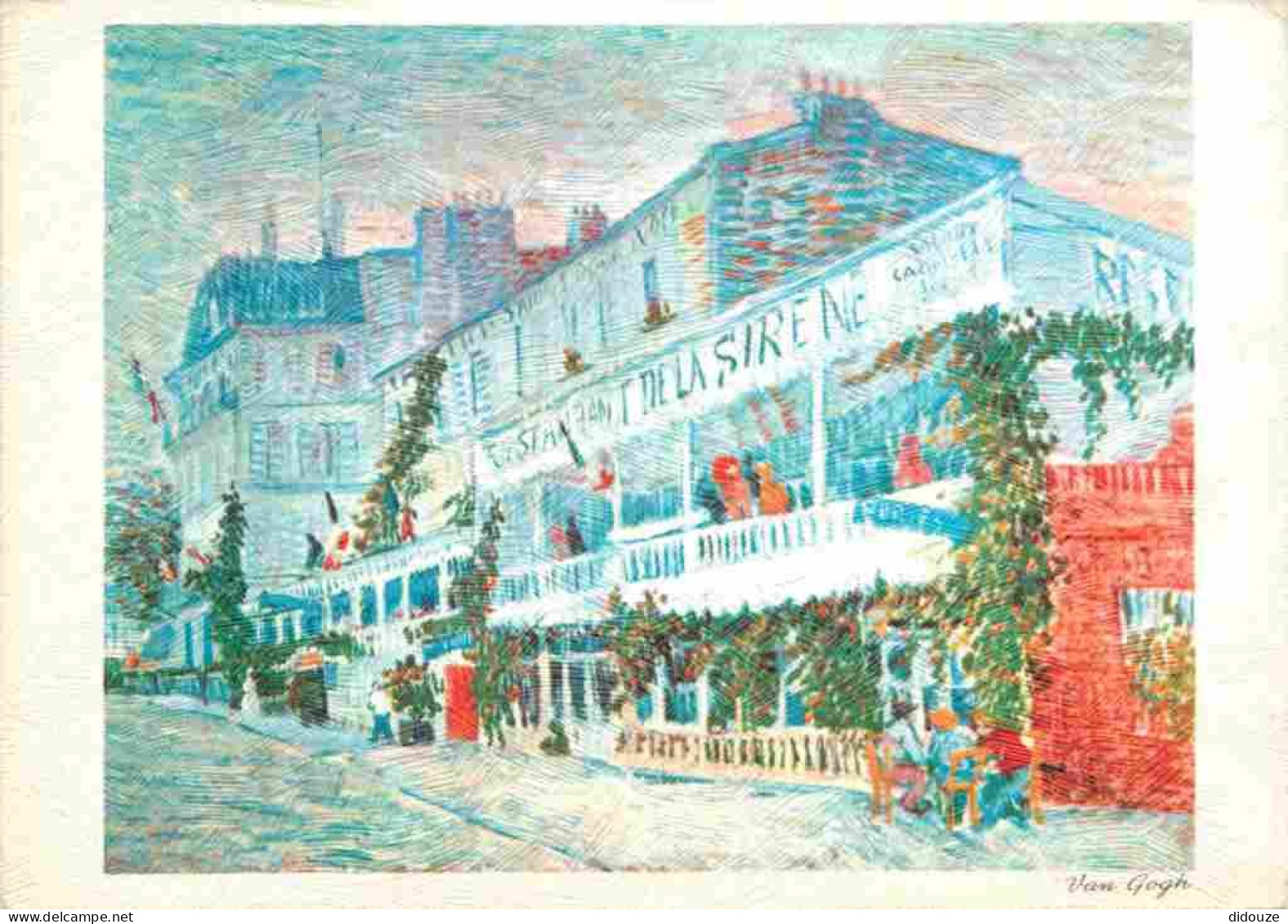 Art - Peinture - Vincent Van Gogh - Restaurant De La Sirène - CPM - Voir Scans Recto-Verso - Paintings