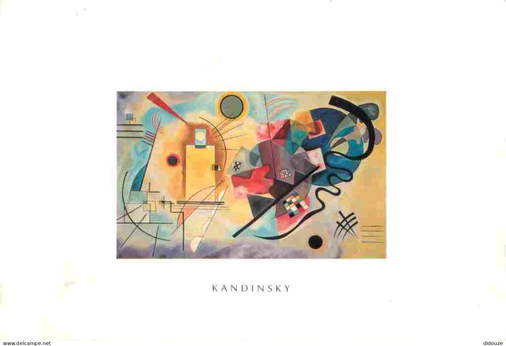 Art - Peinture - Wassily Kandinsky - Jaune Rouge Bleu 1925 - Musée Centre Georges Pompidou De Paris - CPM - Voir Scans R - Paintings