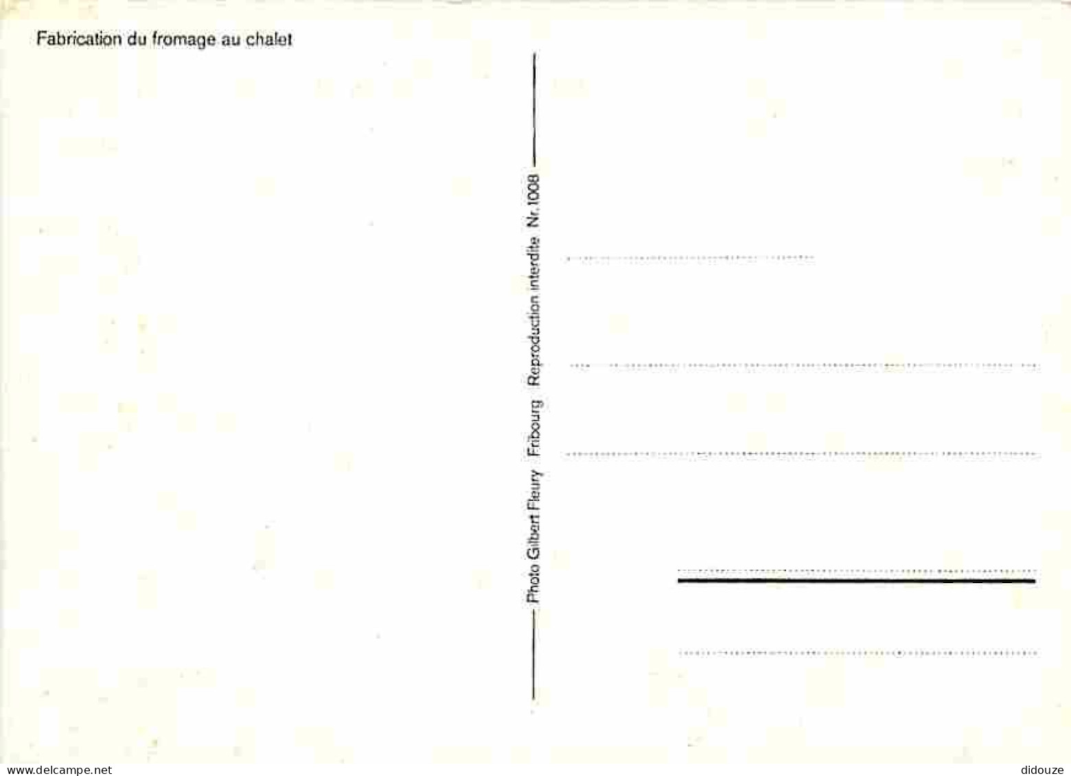 Metiers - Fromager - Fromages - Fromagerie - Fabrication Du Fromage Au Chalet - Carte Neuve - CPM - Voir Scans Recto-Ver - Artisanat