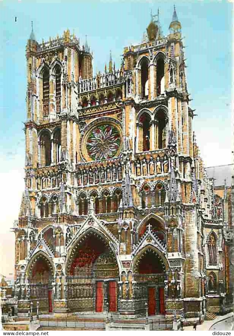 80 - Amiens - La Cathédrale Notre Dame - Flamme Postale - CPM - Voir Scans Recto-Verso - Amiens